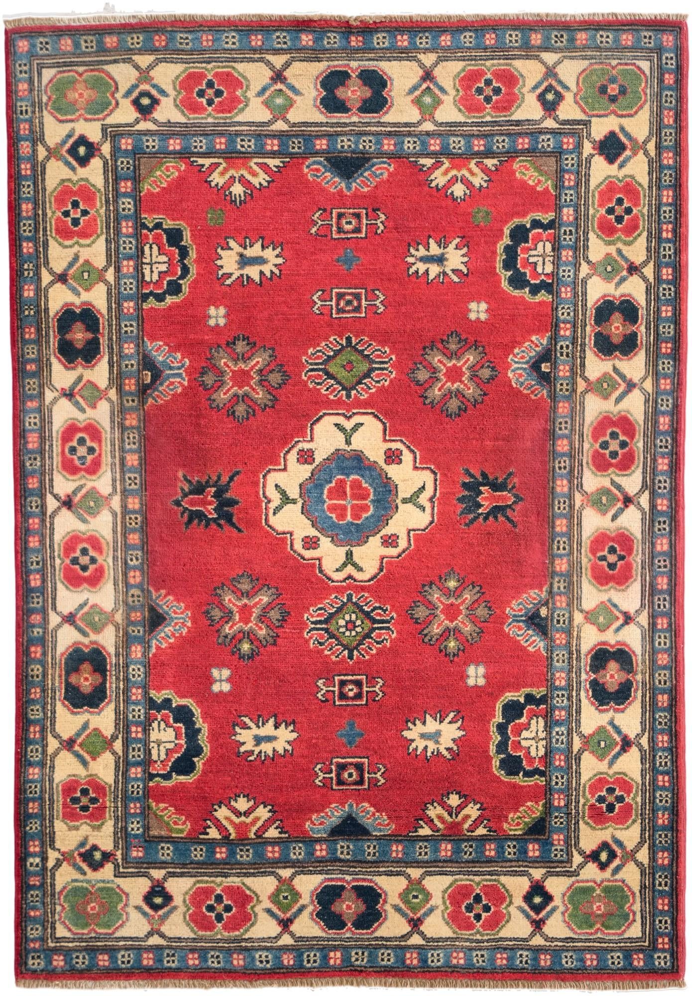 3' 11 x 5' 8 Hand Knotted Kazak Rug