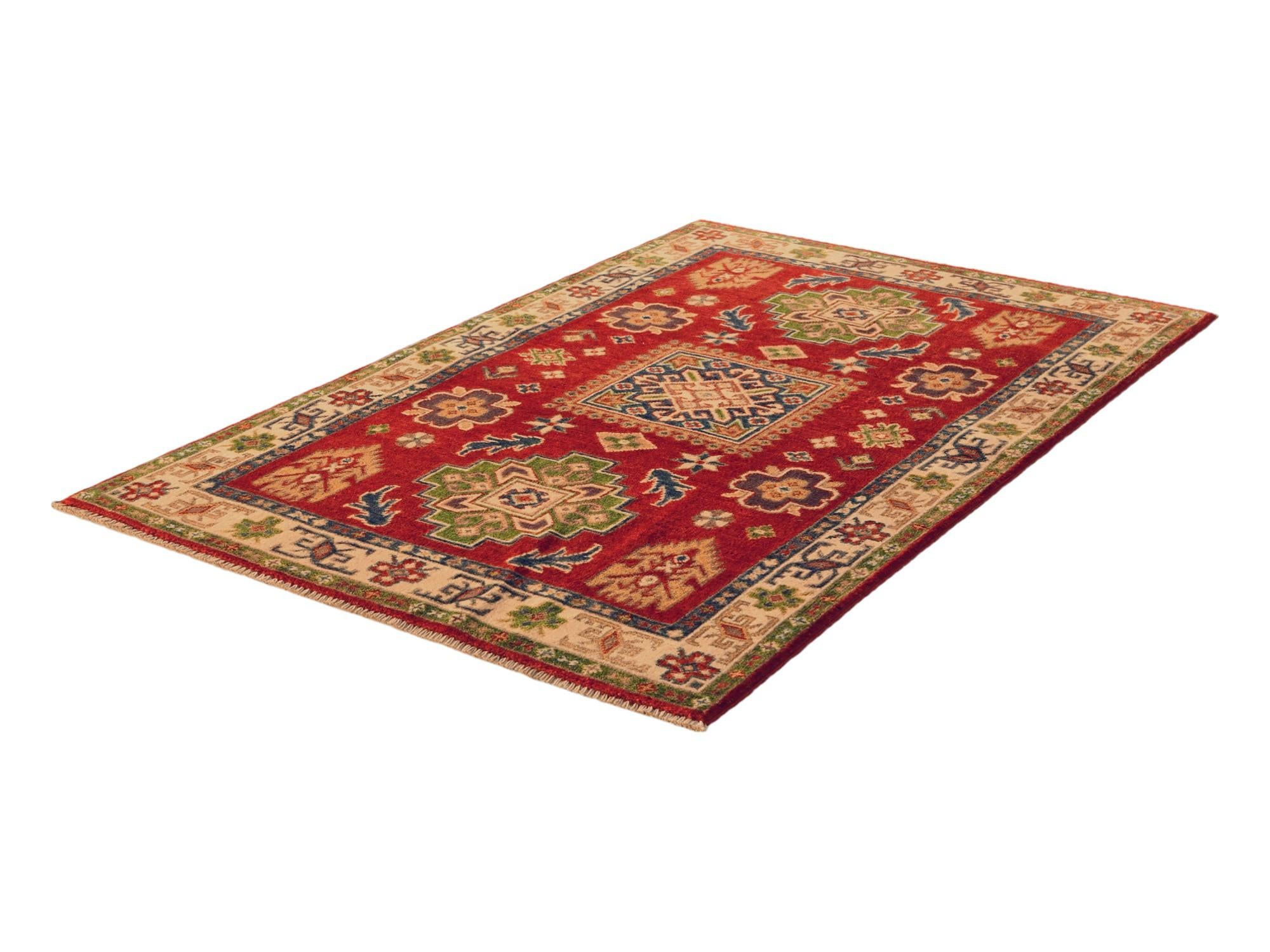 3' 3 x 4' 11 Hand Knotted Kazak Rug