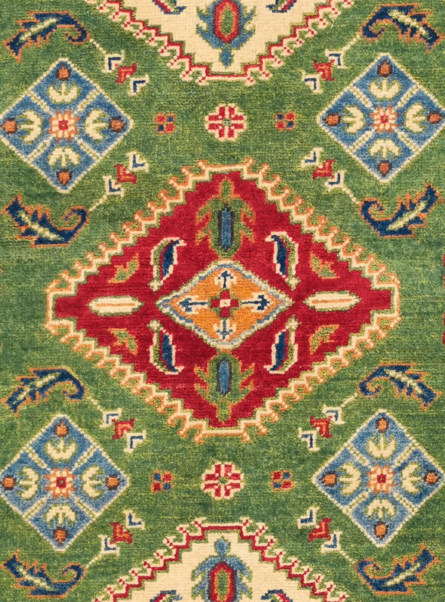3' 5 x 5' 1 Hand Knotted Kazak Rug