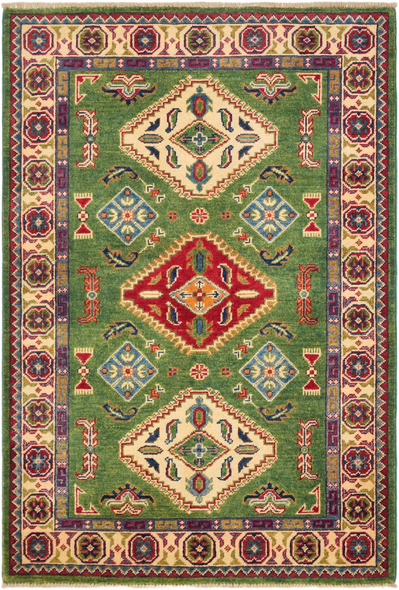 3' 5 x 5' 1 Hand Knotted Kazak Rug