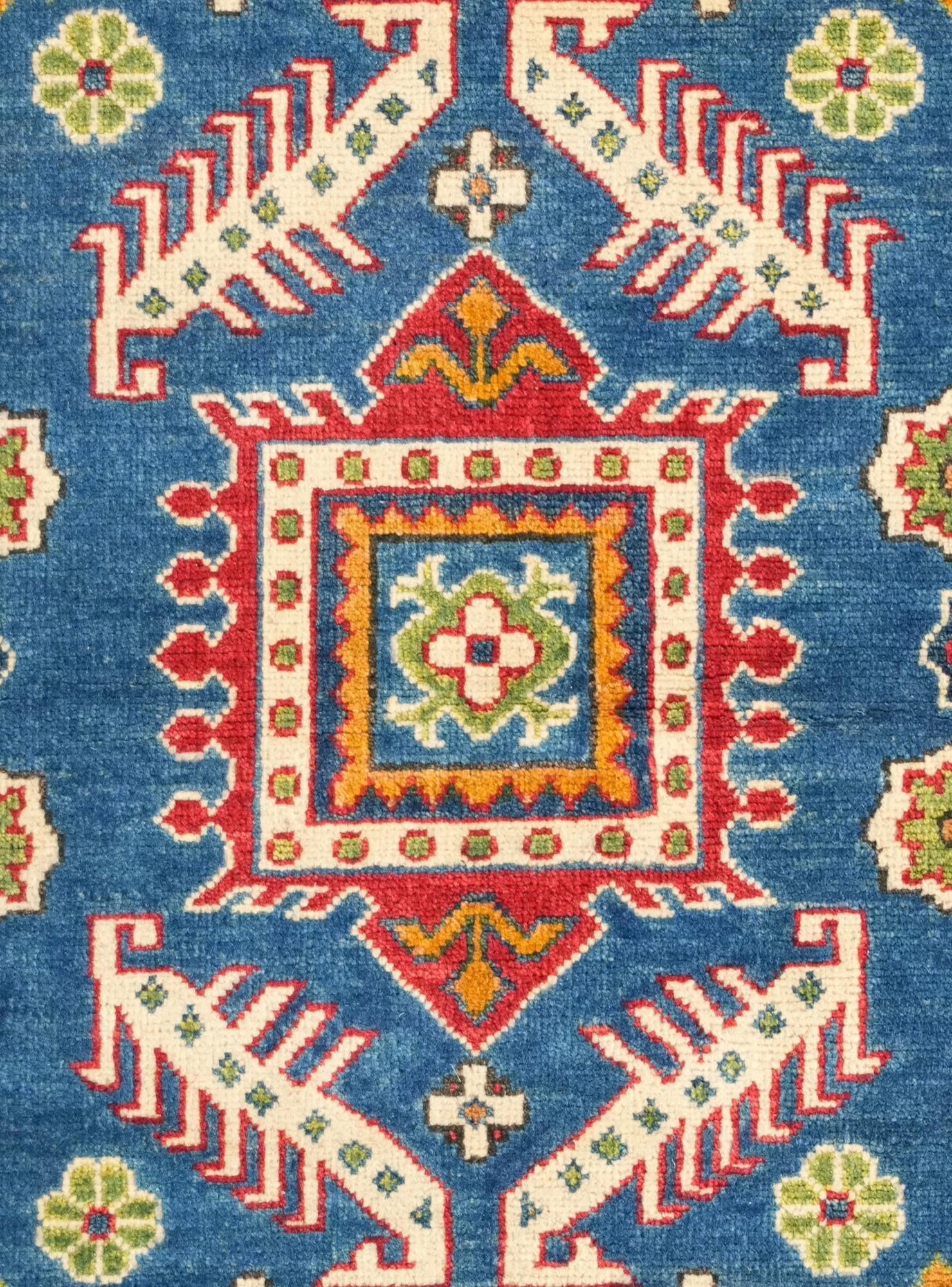 3' 3 x 4' 11 Hand Knotted Kazak Rug