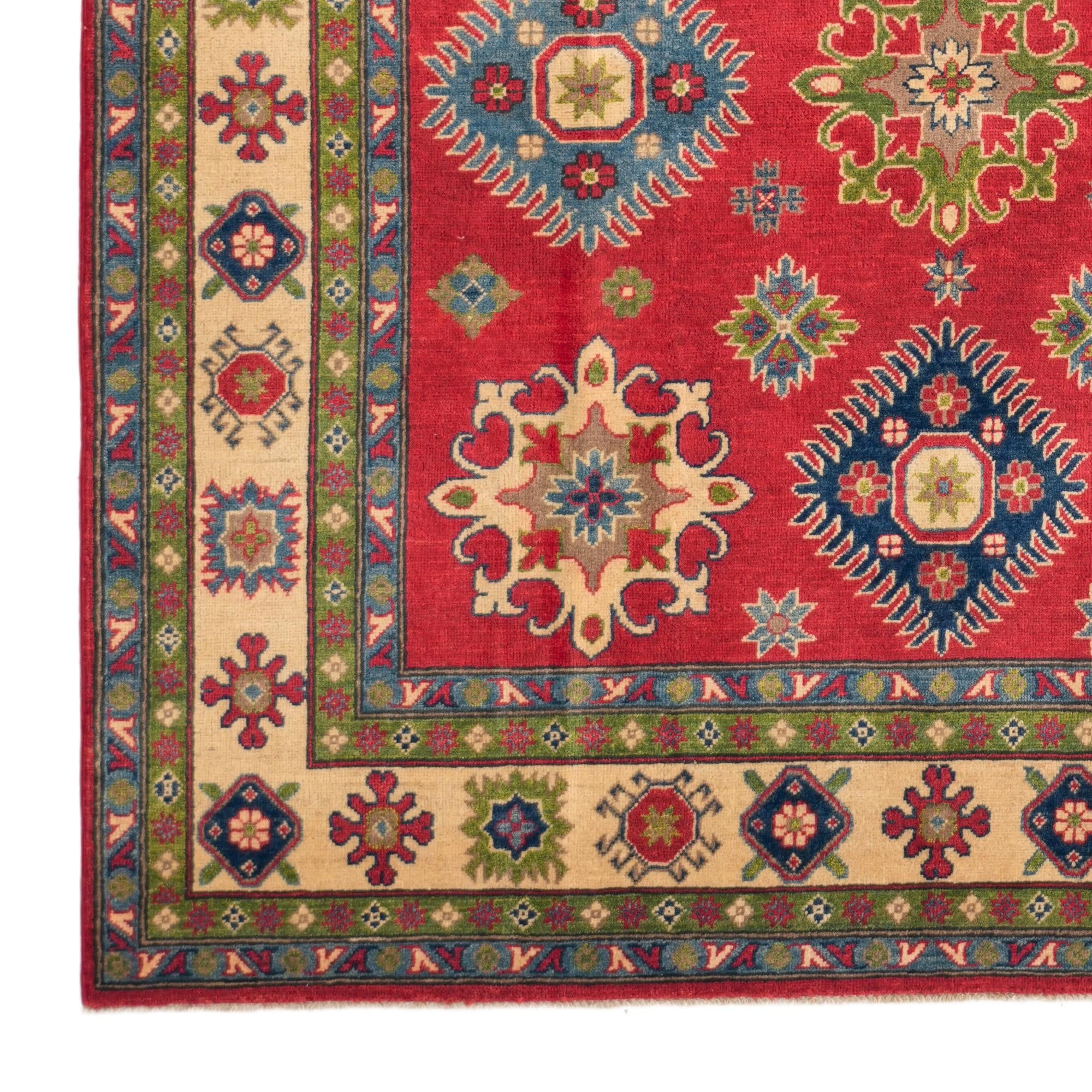 6' 8 x 9' 10 Hand Knotted Kazak Rug