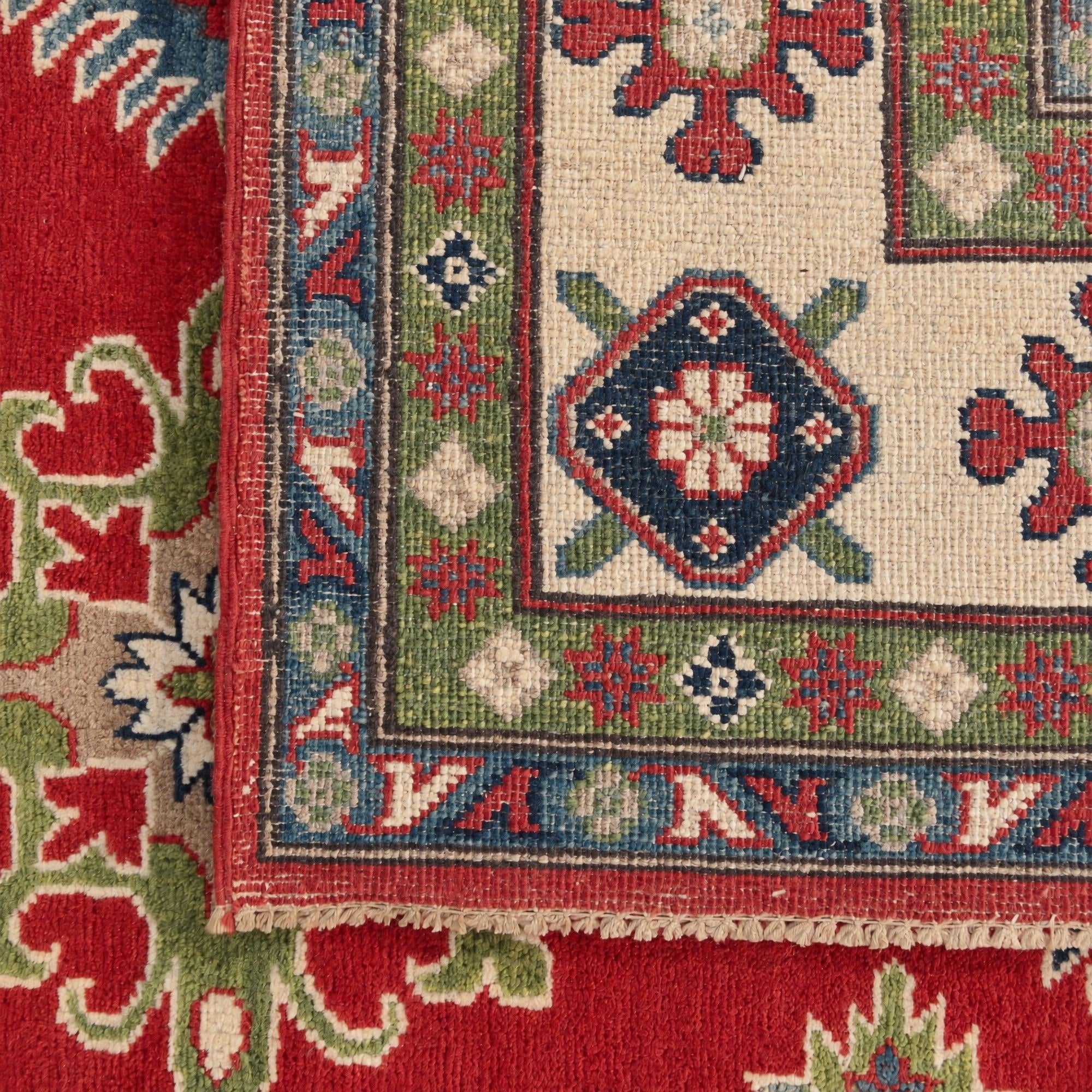 6' 8 x 9' 10 Hand Knotted Kazak Rug
