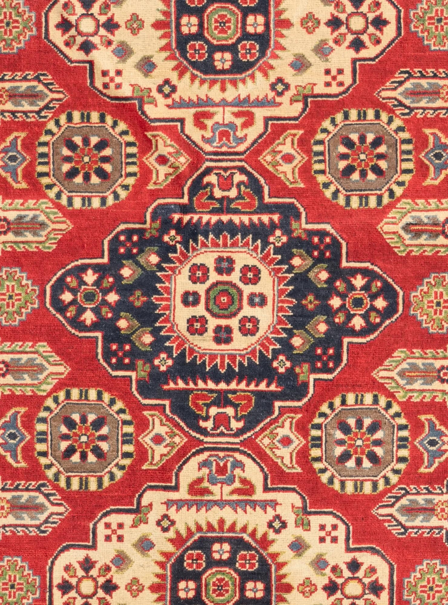 5' 1 x 7' 3 Hand Knotted Kazak Rug