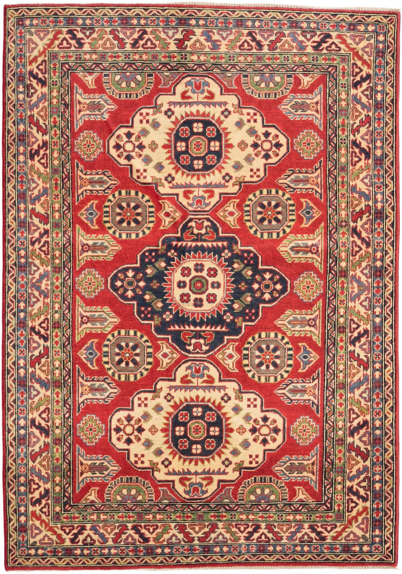 5' 1 x 7' 3 Hand Knotted Kazak Rug