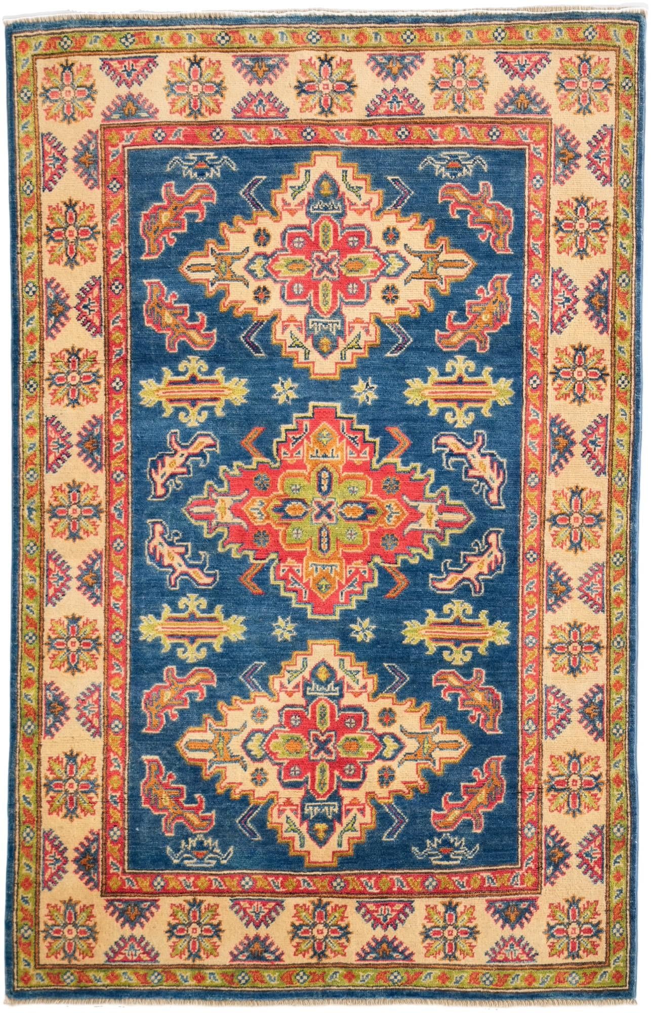 3' 10 x 6' Hand Knotted Kazak Rug