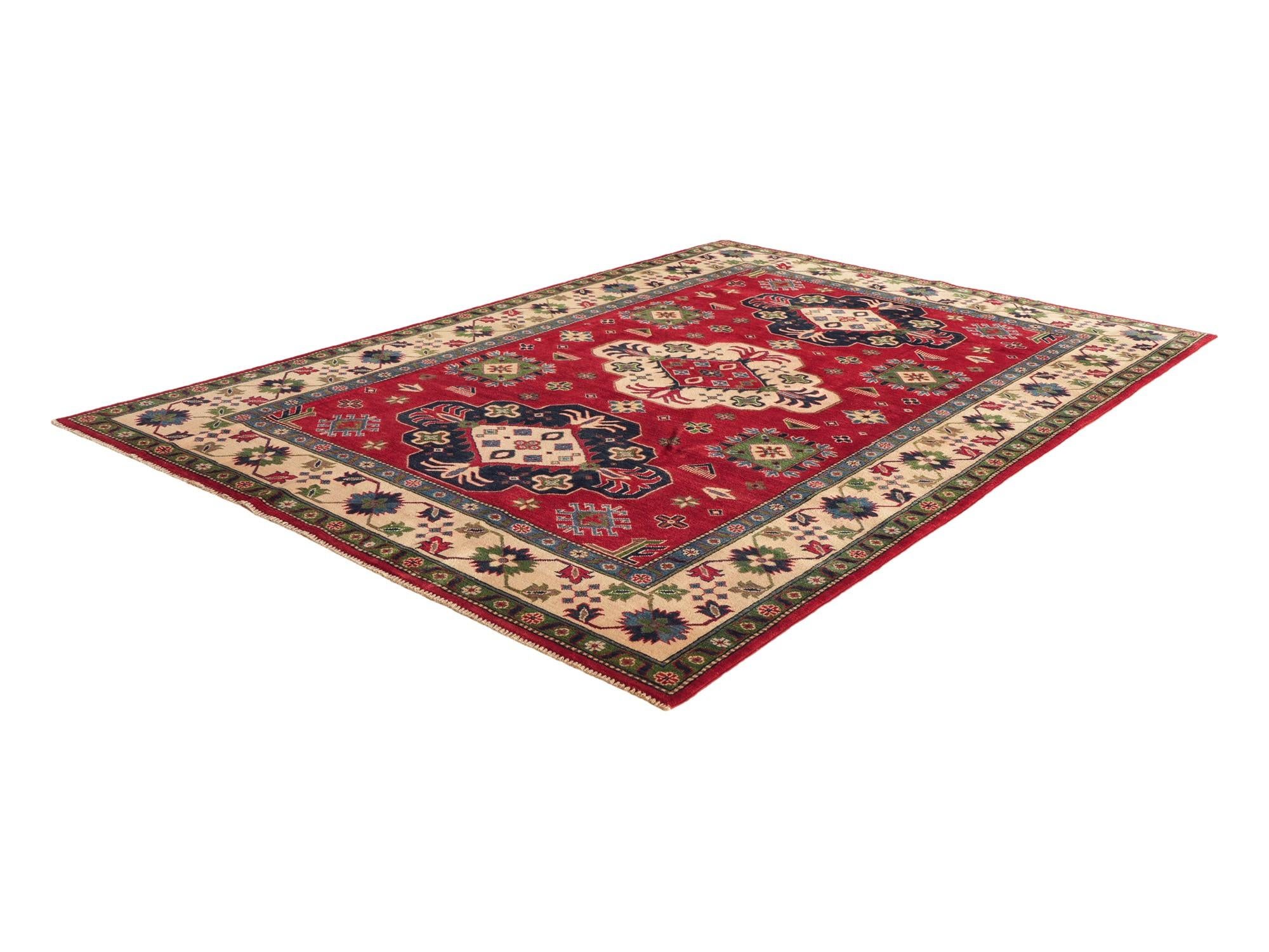 Detail image 4 of 10: 6' 6 x 9' 6 Hand Knotted Kazak Rug
