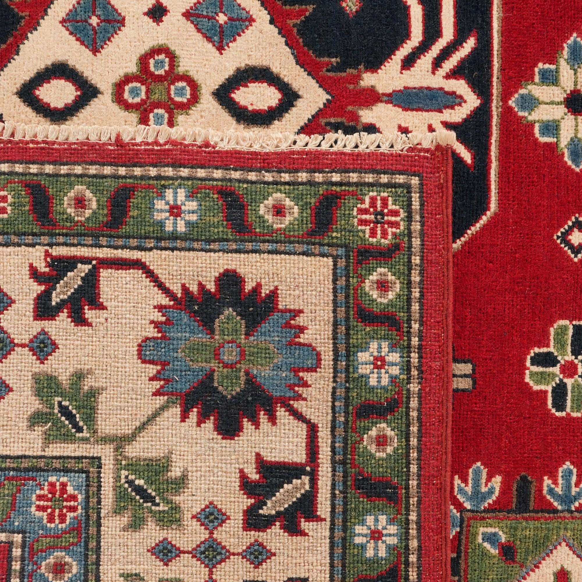 200cm x 290cm Hand Knotted Kazak Rug