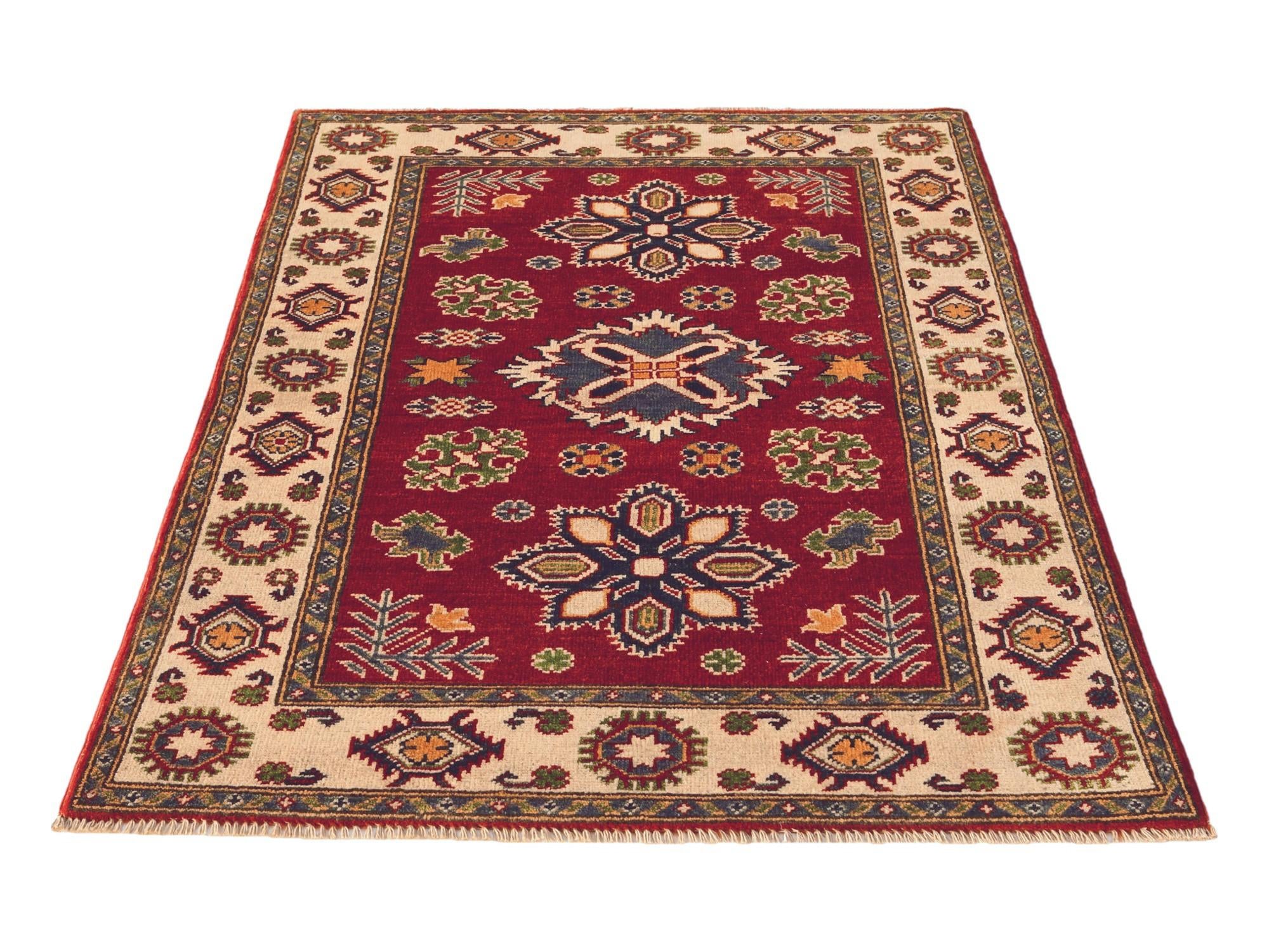 3' 3 x 4' 7 Hand Knotted Kazak Rug