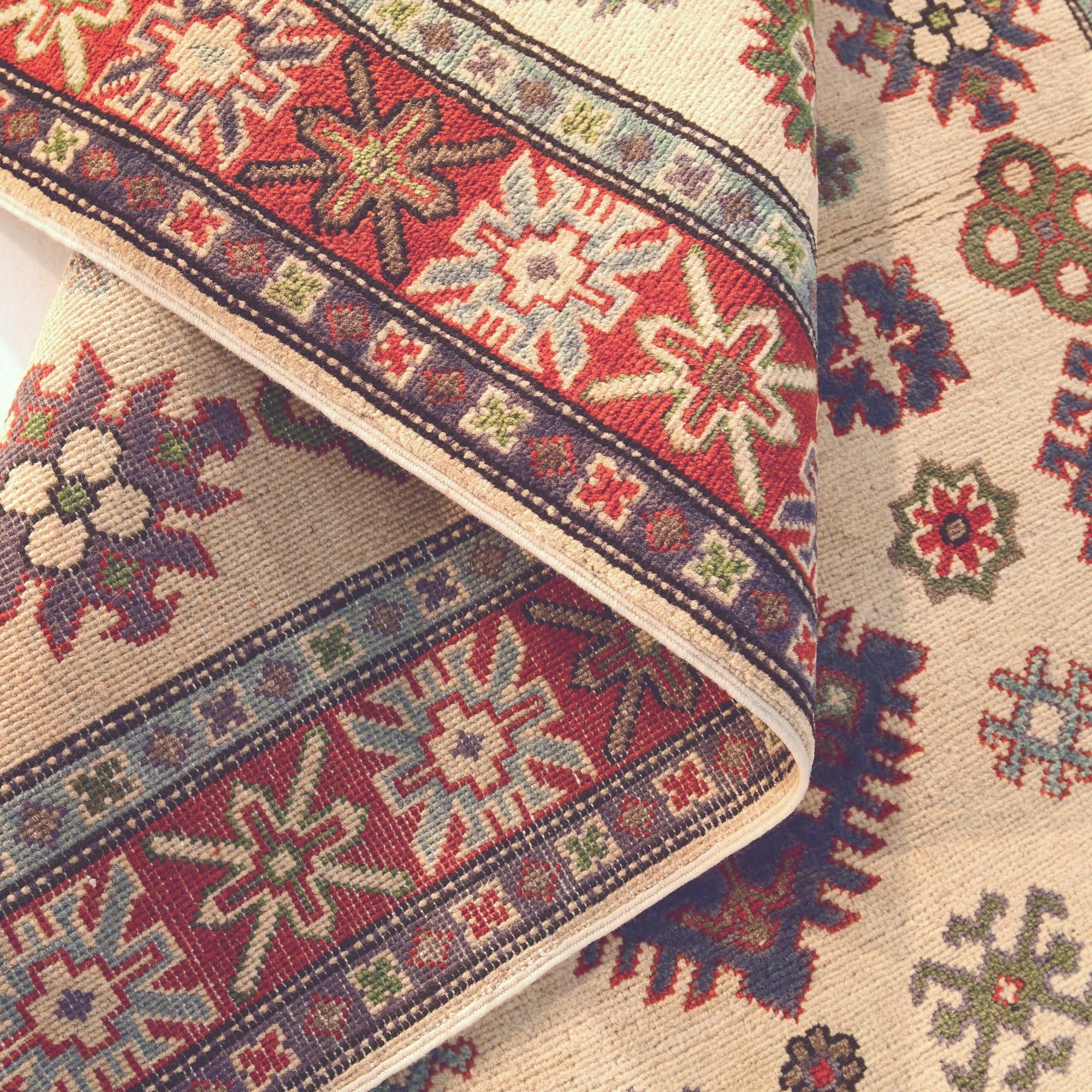 3' 10 x 5' 10 Hand Knotted Kazak Rug