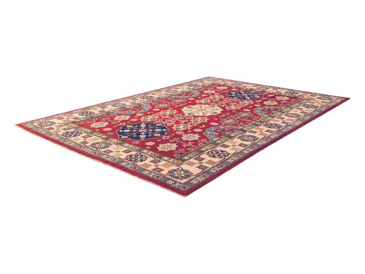 Detail image of 190cm x 275cm anudado a mano Kazak Alfombra