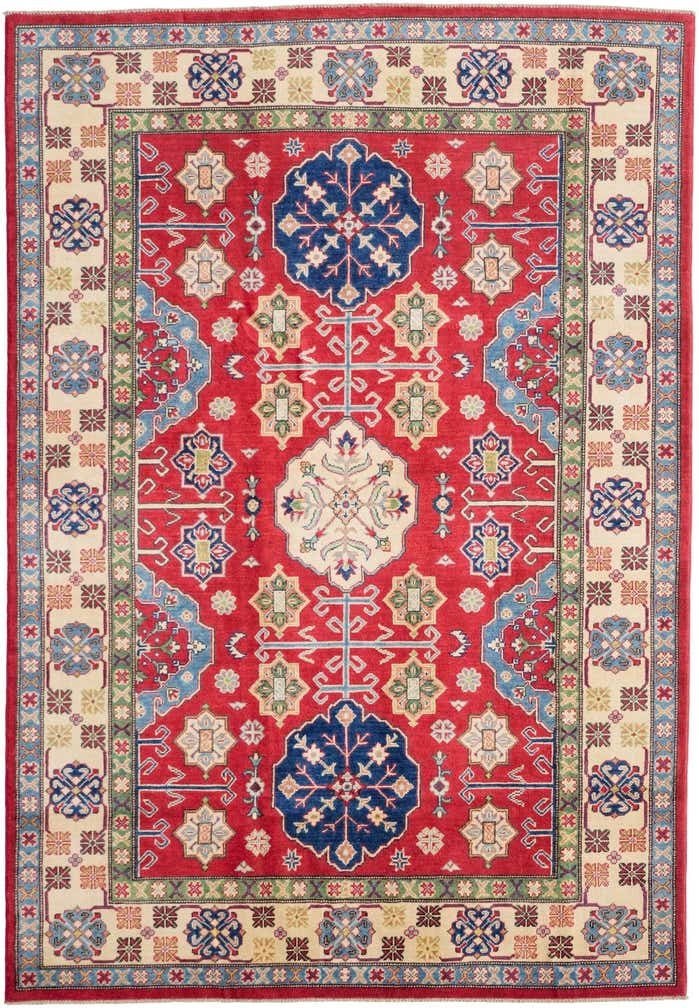 190cm x 275cm anudado a mano Kazak Alfombra