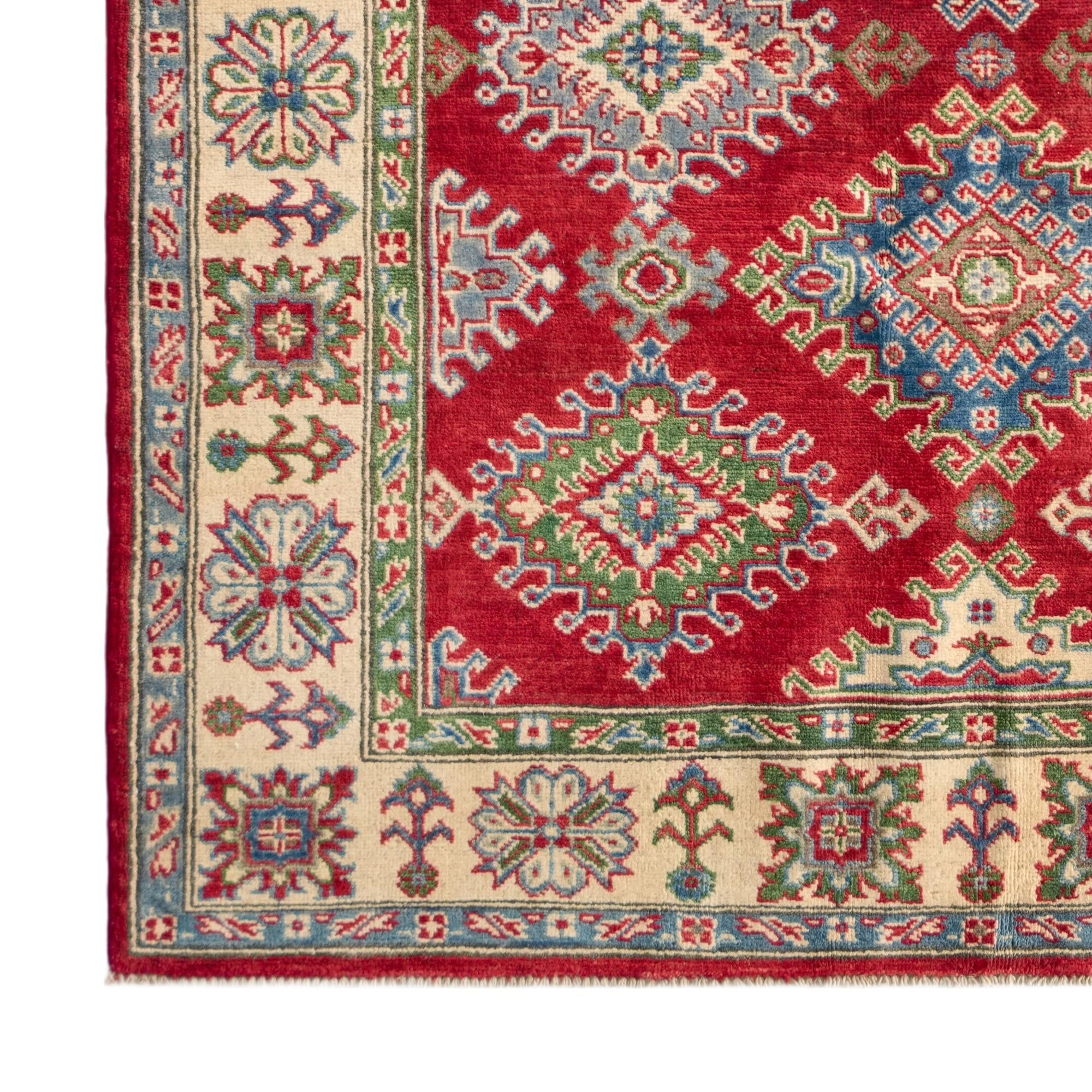 Detail image 7 of 12: 4' 11 x 6' 7 Hand Knotted Kazak Rug