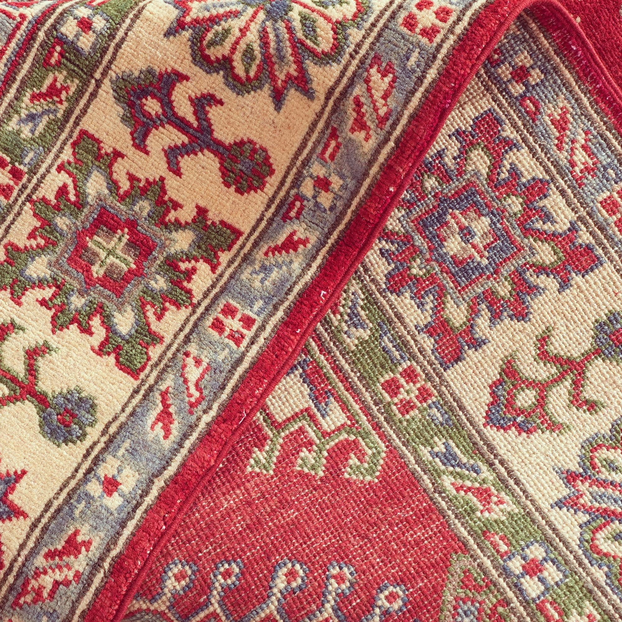 Detail image 9 of 12: 4' 11 x 6' 7 Hand Knotted Kazak Rug