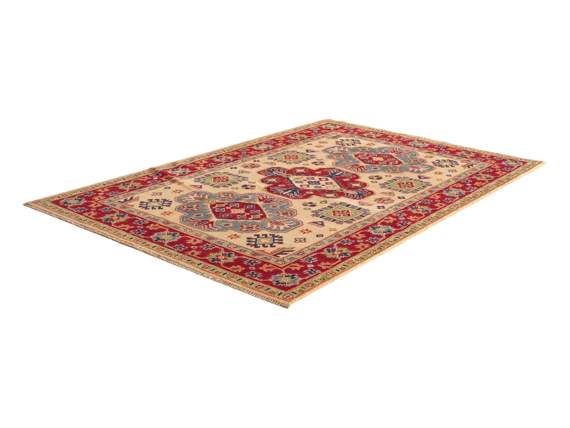 Detail image 4 of 12: 4' 10 x 7' 5 Hand Knotted Kazak Rug