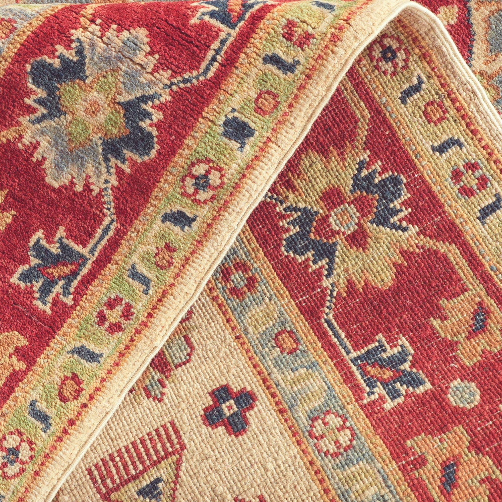 Detail image 9 of 12: 4' 10 x 7' 5 Hand Knotted Kazak Rug