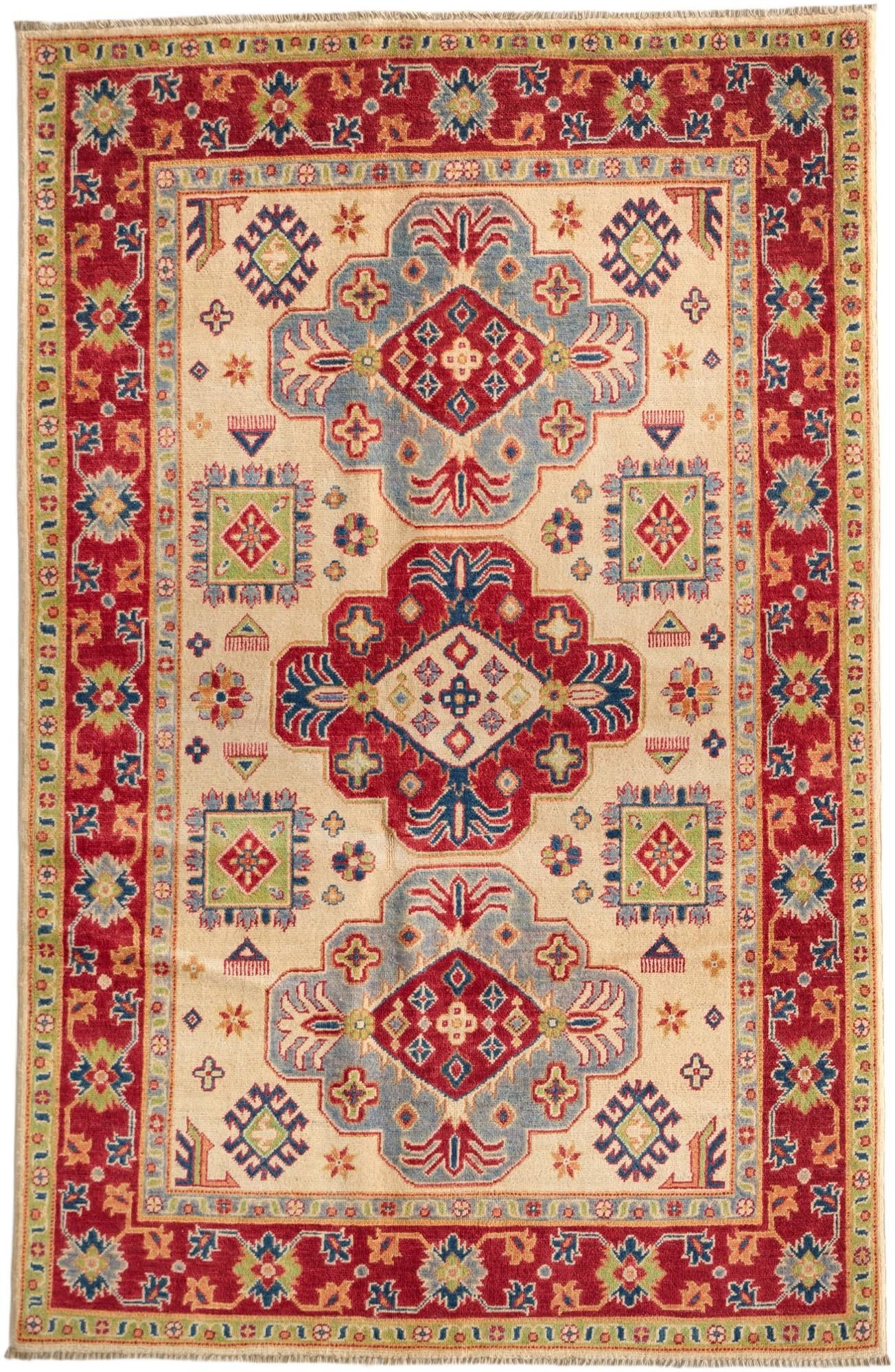 Detail image 2 of 12: 4' 10 x 7' 5 Hand Knotted Kazak Rug