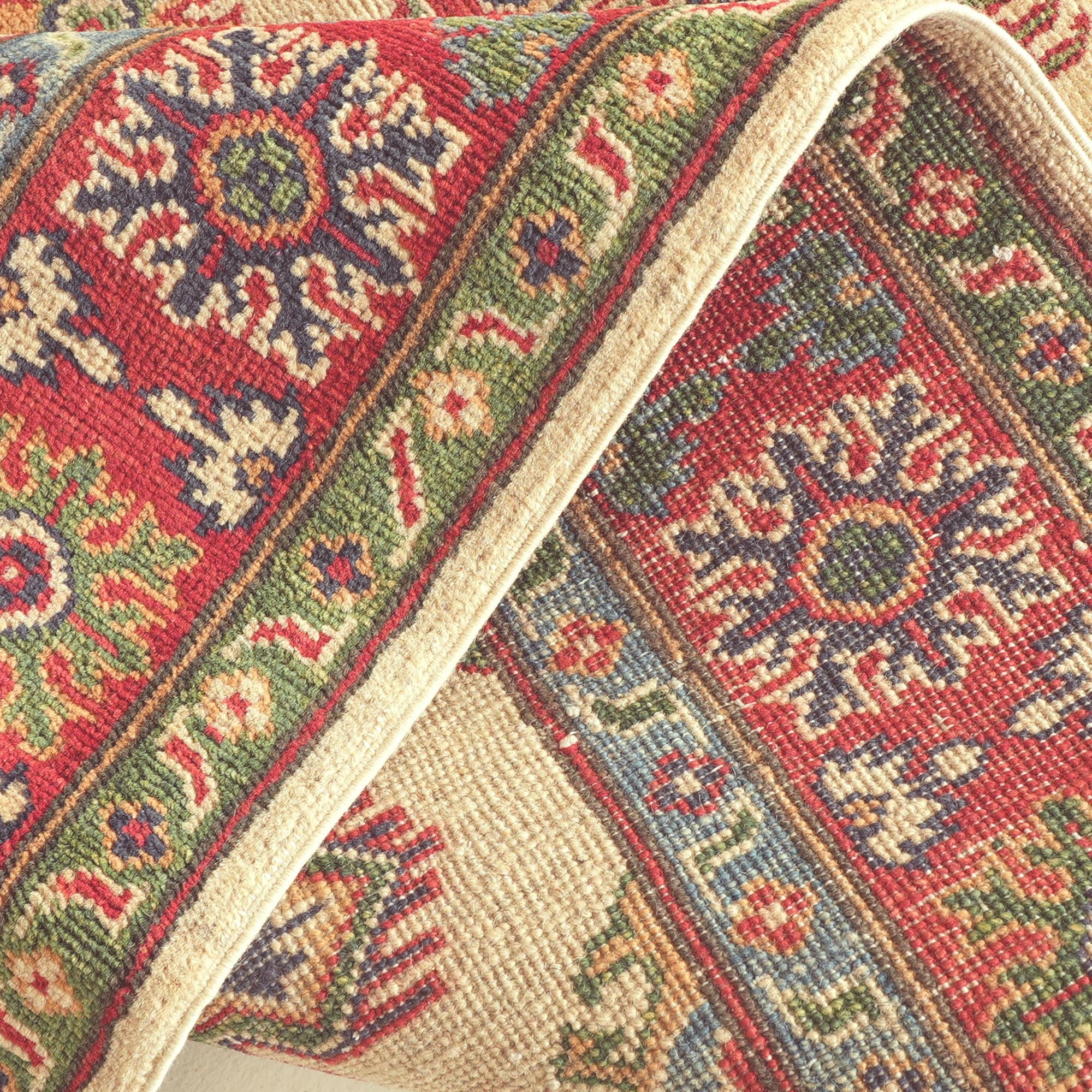 Detail image 9 of 12: 4' 2 x 6' Hand Knotted Kazak Rug