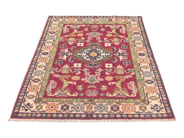 3' 3 x 4' 11 Hand Knotted Kazak Rug