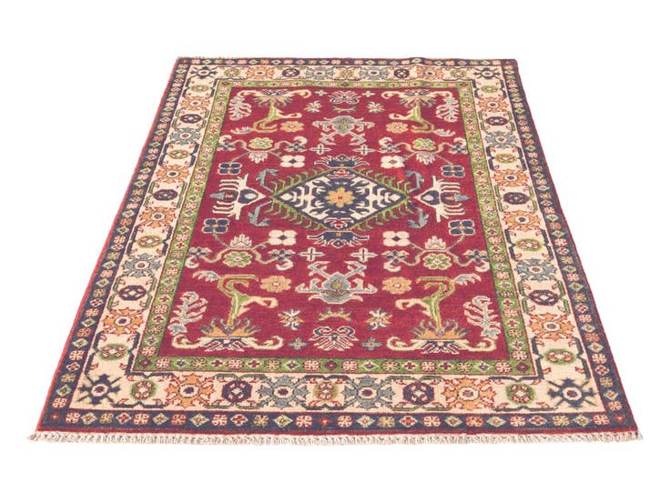 Detail image of 3' 3 x 4' 11 Hand Knotted Kazak Rug