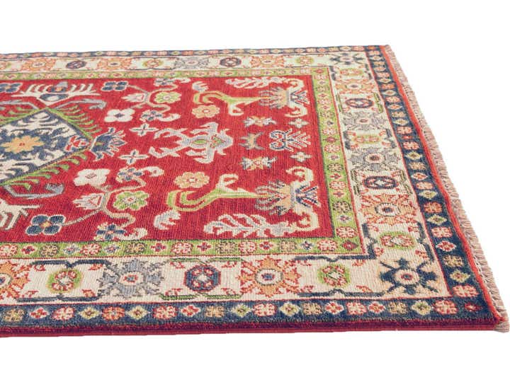 3' 3 x 4' 11 Hand Knotted Kazak Rug