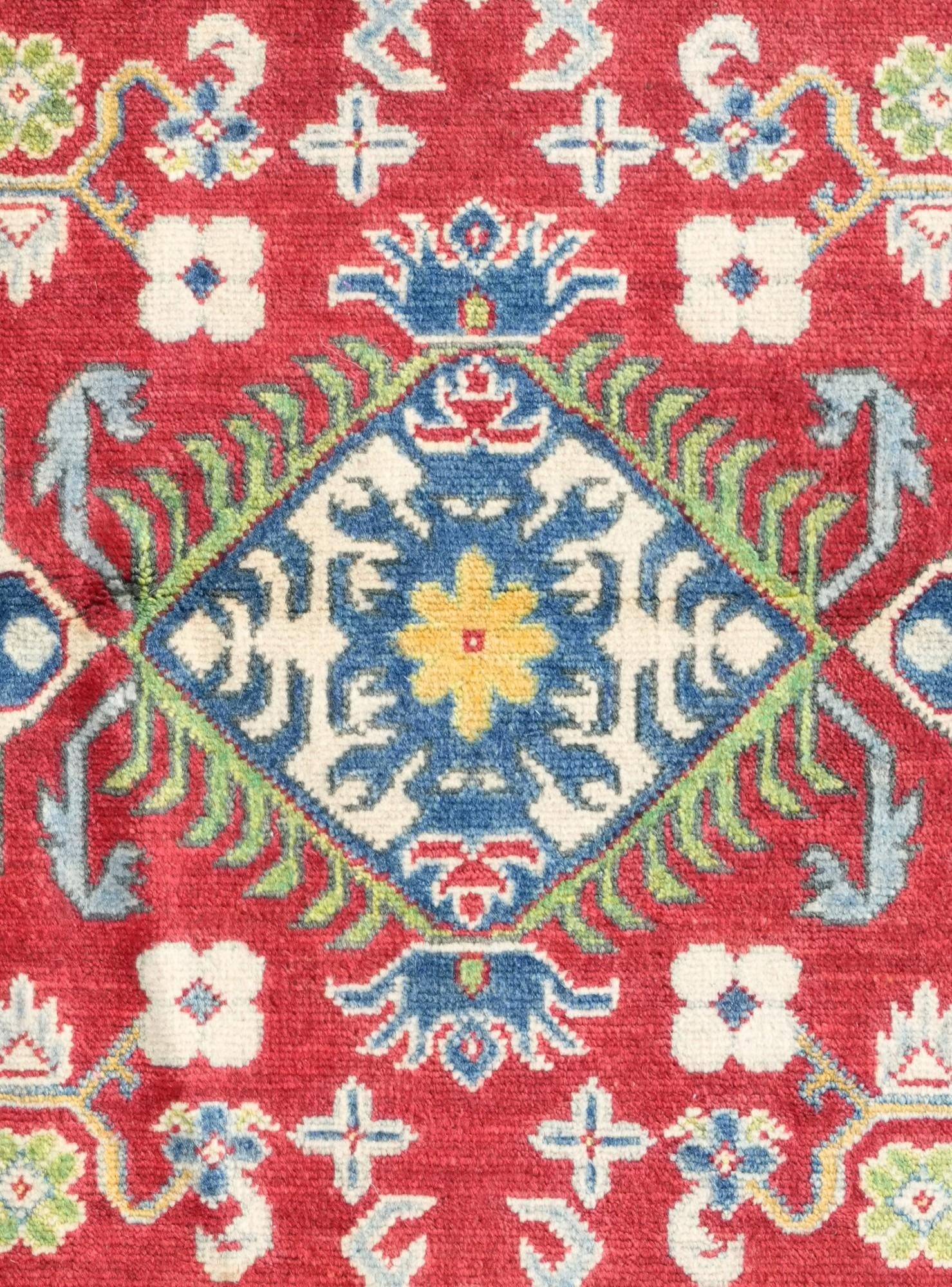 3' 3 x 4' 11 Hand Knotted Kazak Rug
