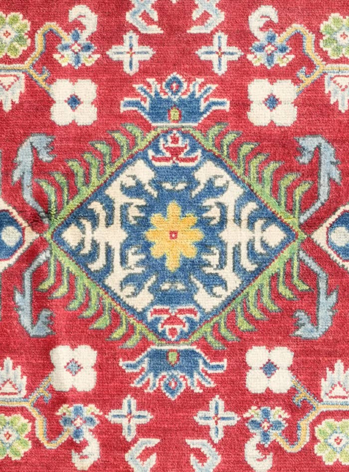 Detail image of 3' 3 x 4' 11 Hand Knotted Kazak Rug