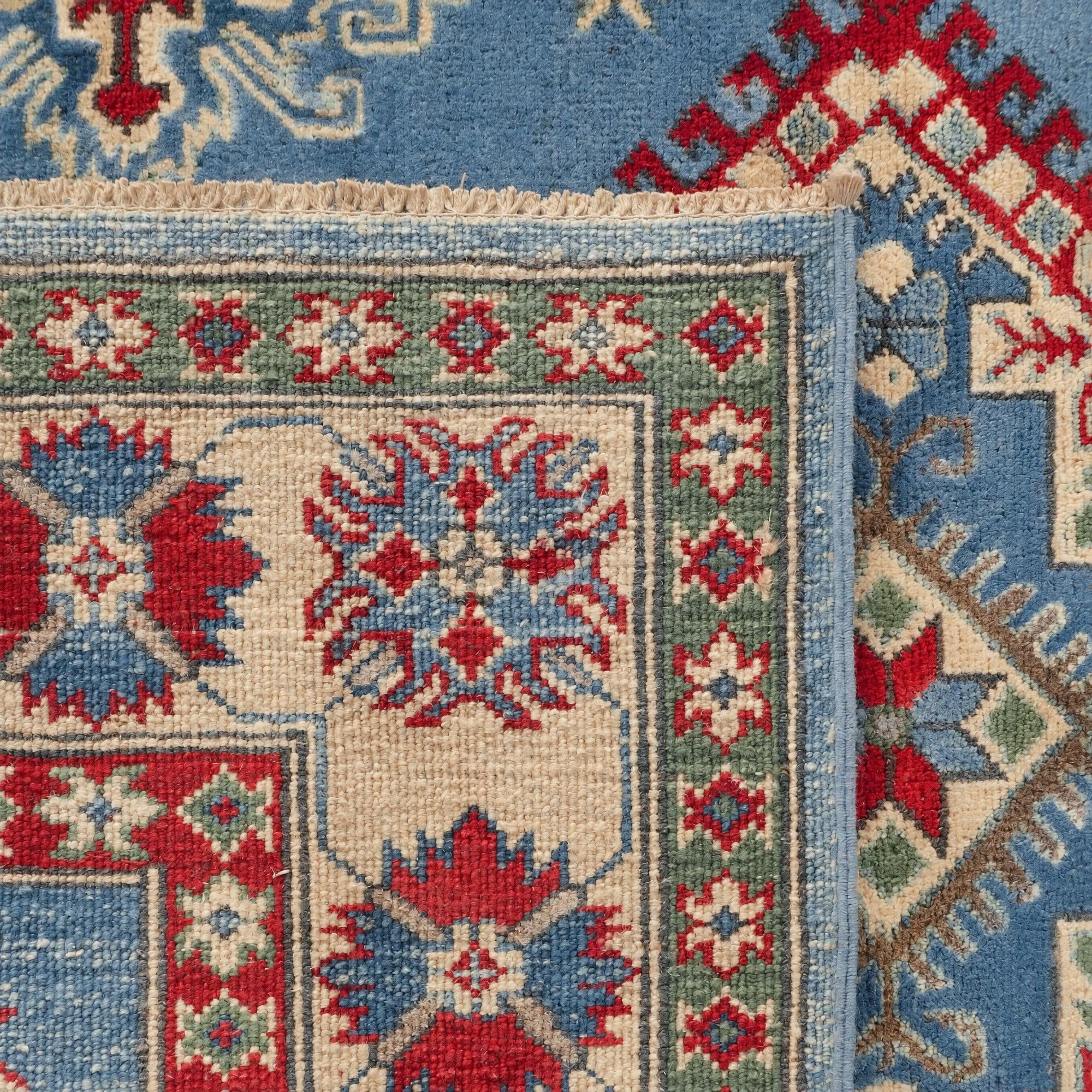 Detail image 11 of 11: 5' x 6' 6 Hand Knotted Kazak Rug