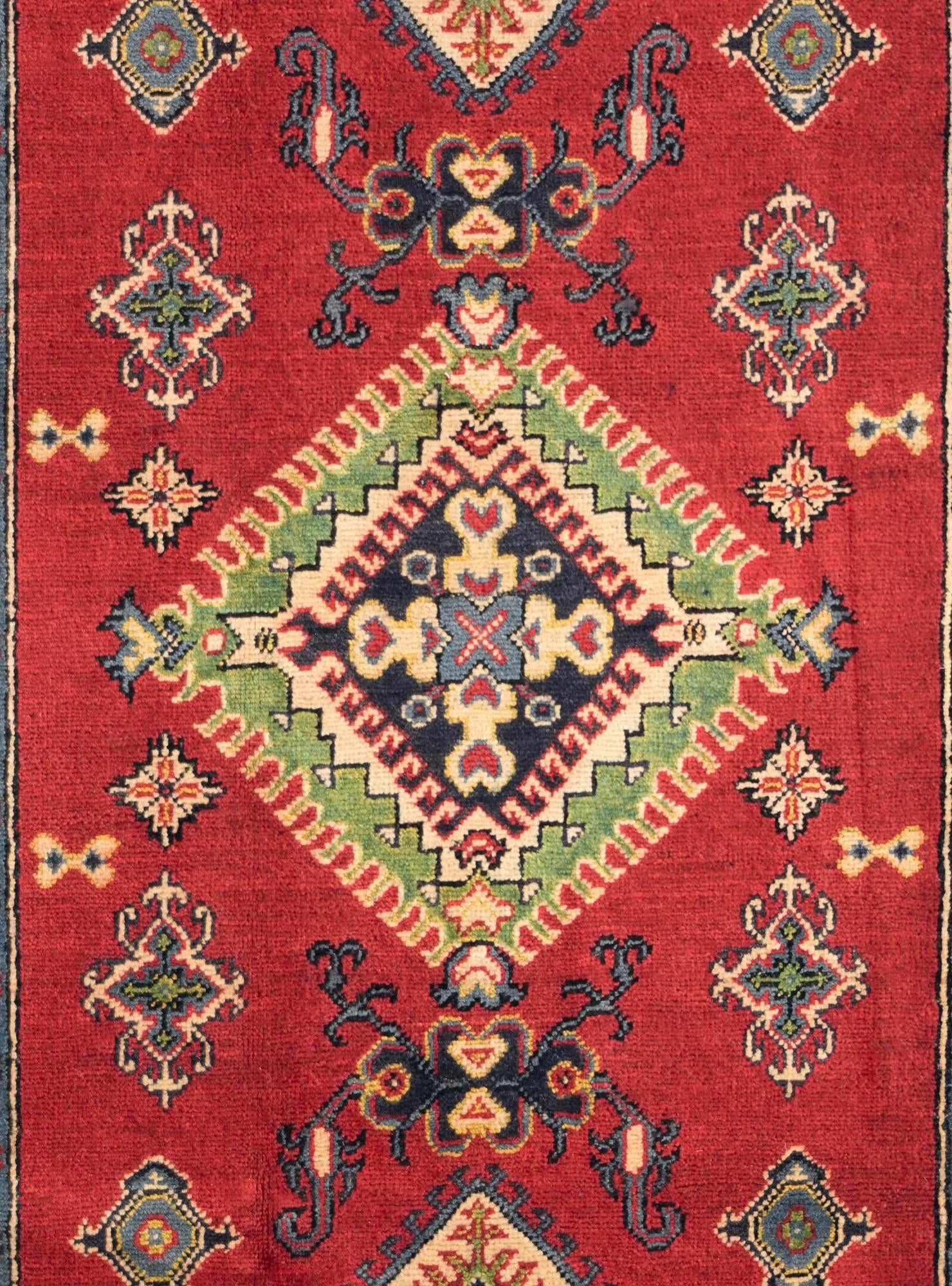 3' 11 x 6' Hand Knotted Kazak Rug