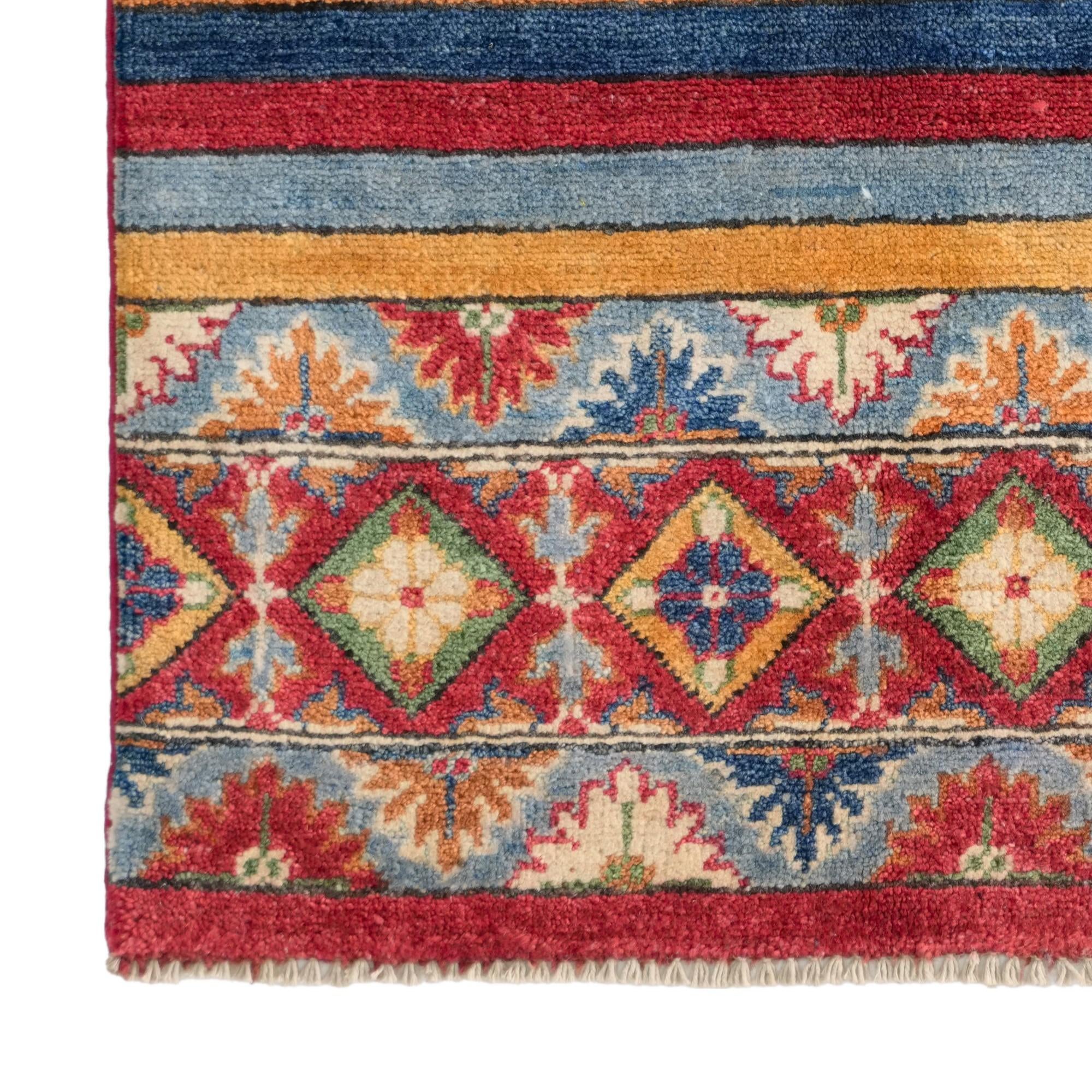 Detail image 7 of 12: 2' 9 x 4' 2 Hand Knotted Kazak Rug