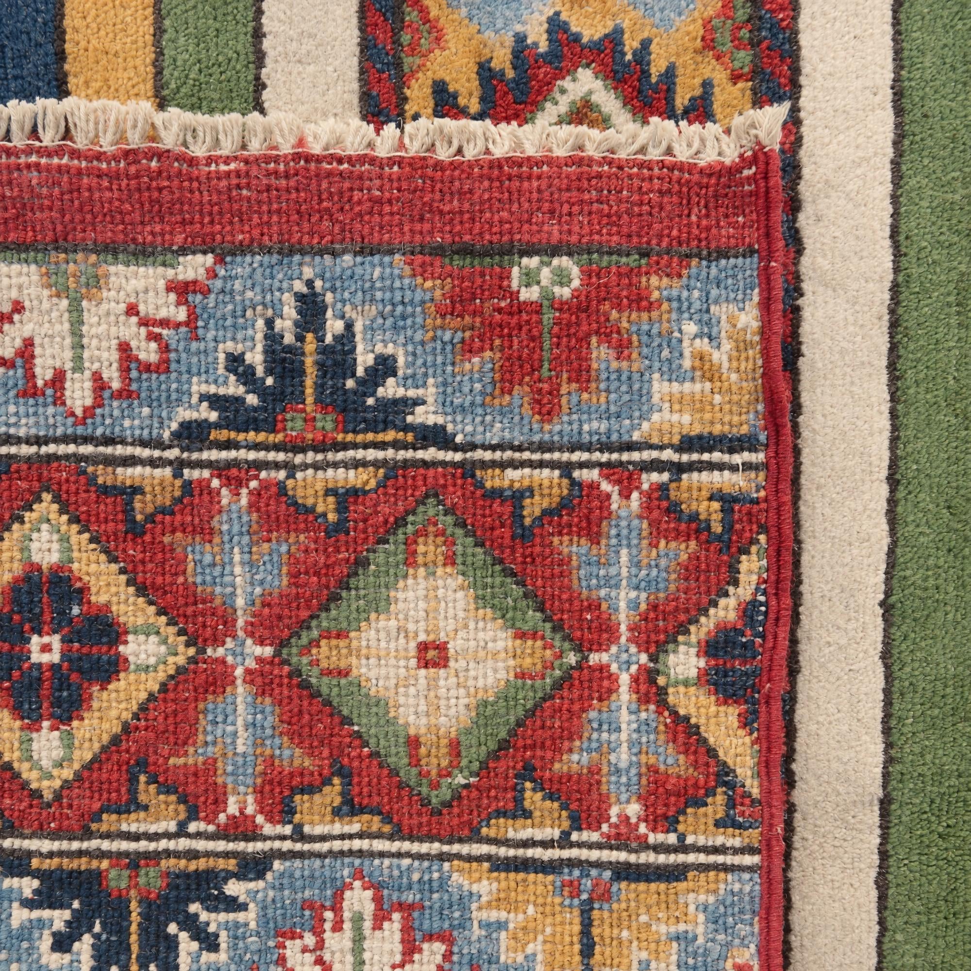 85cm x 125cm Hand Knotted Kazak Rug