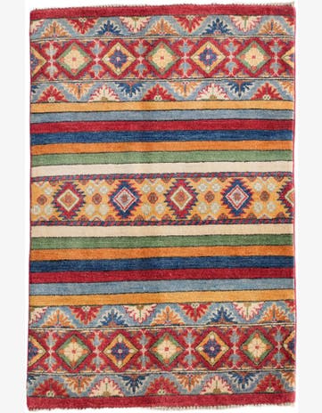 2' 9 x 4' 2 Hand Knotted Kazak Rug