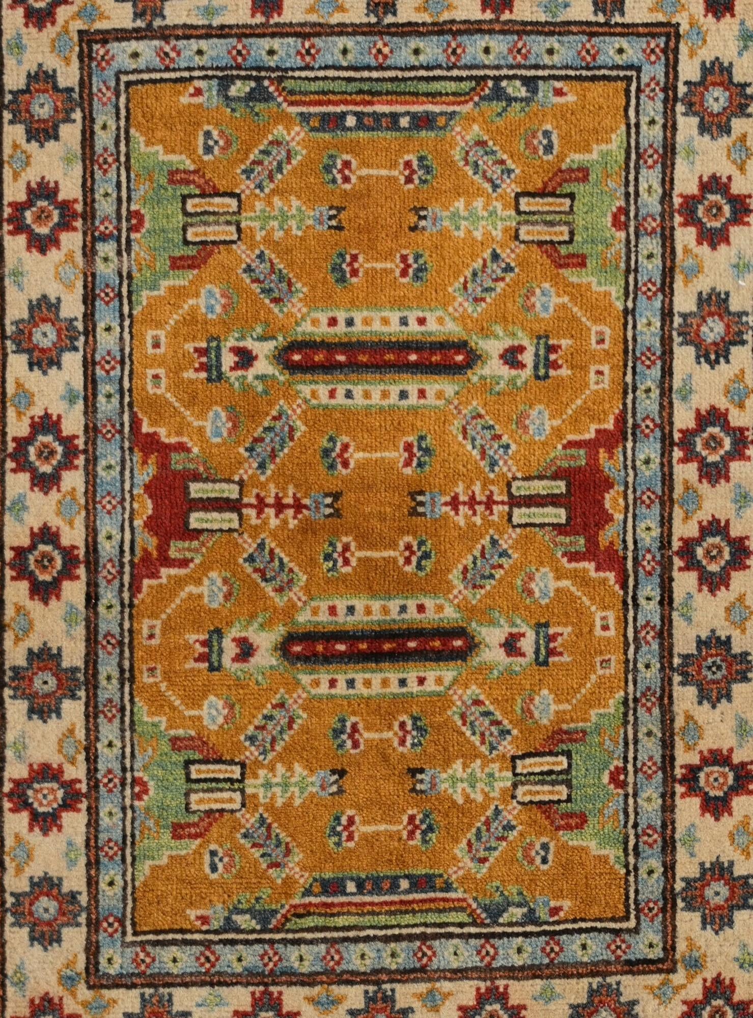 2' 1 x 2' 11 Hand Knotted Kazak Rug