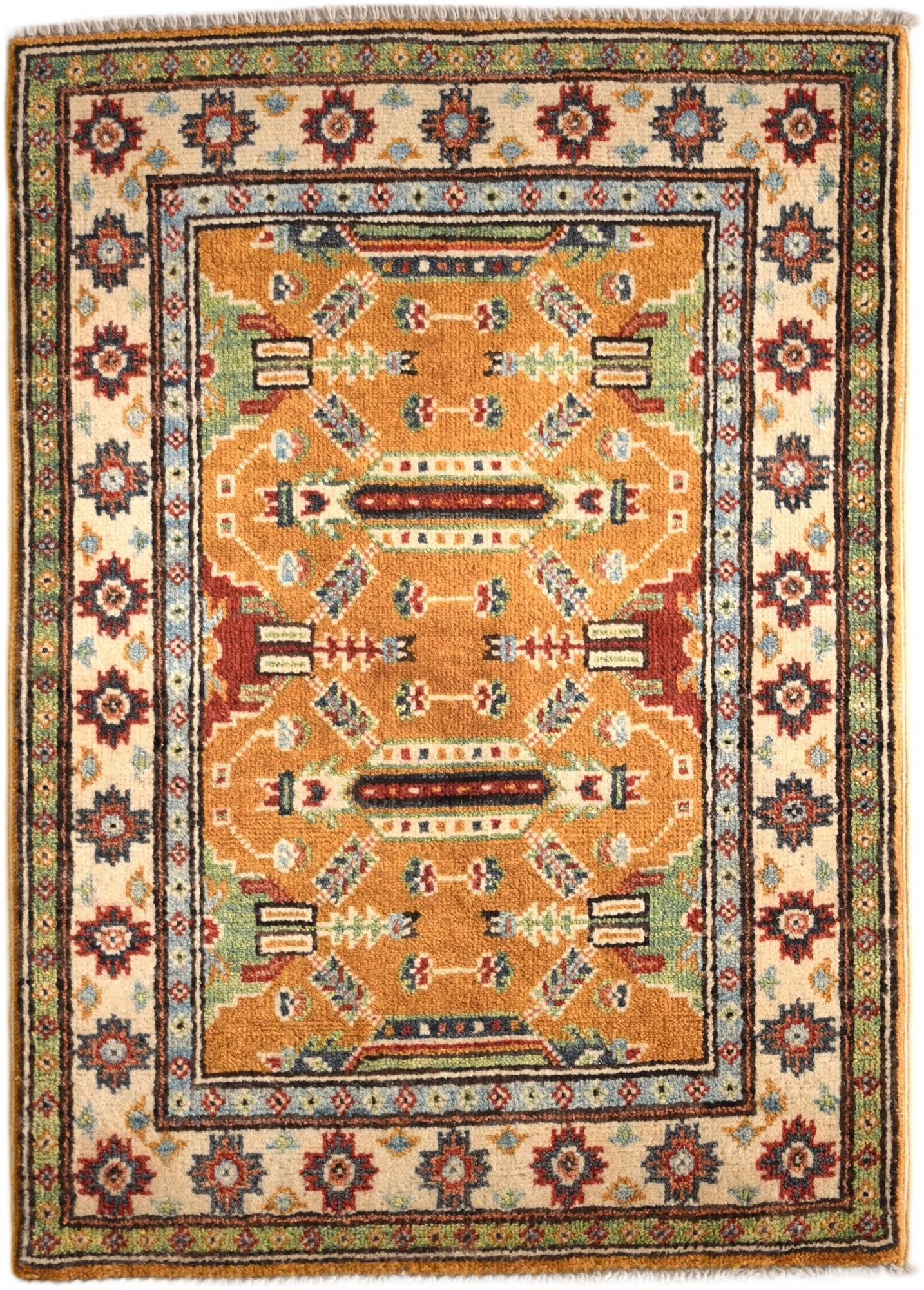 2' 1 x 2' 11 Hand Knotted Kazak Rug