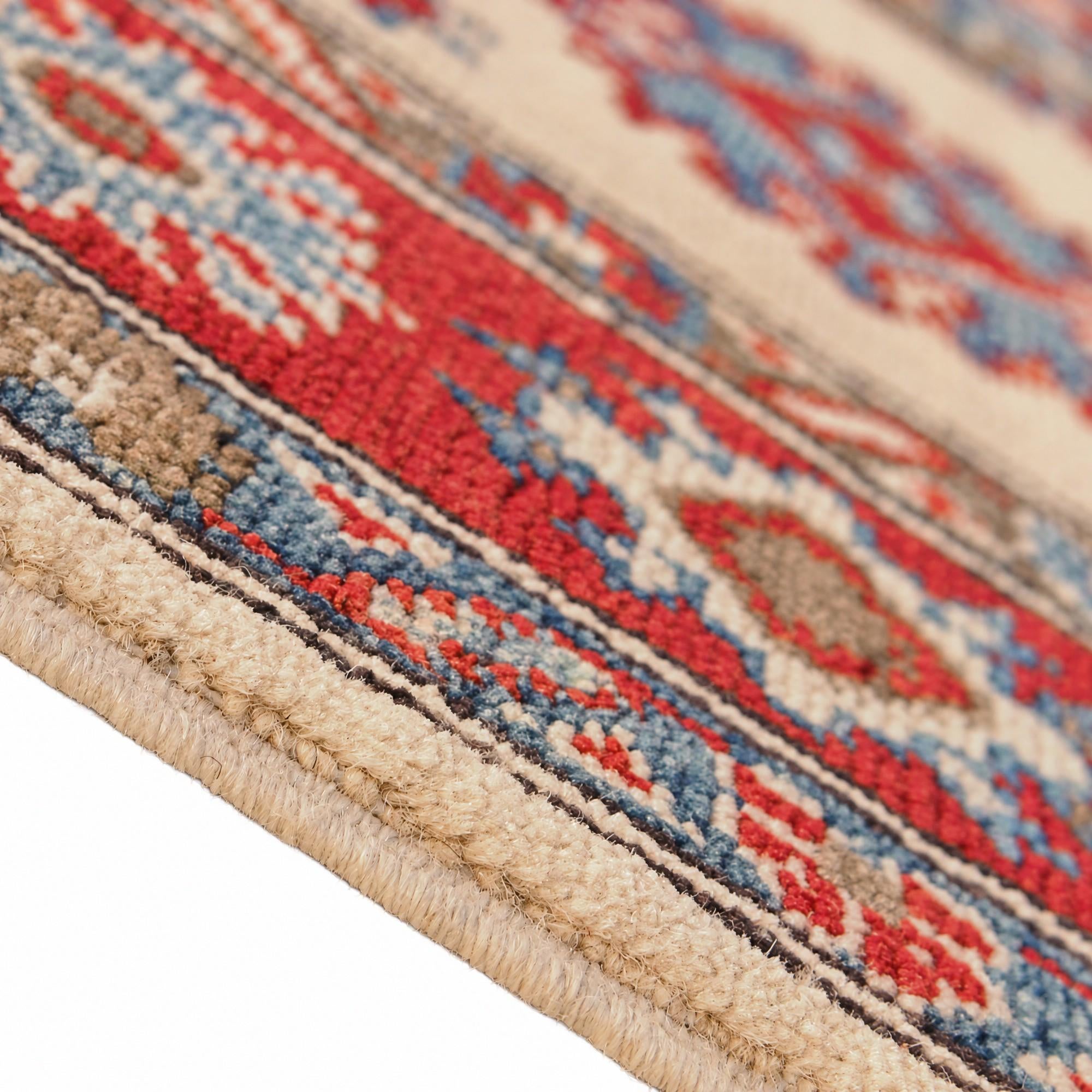 130cm x 185cm Hand Knotted Kazak Rug