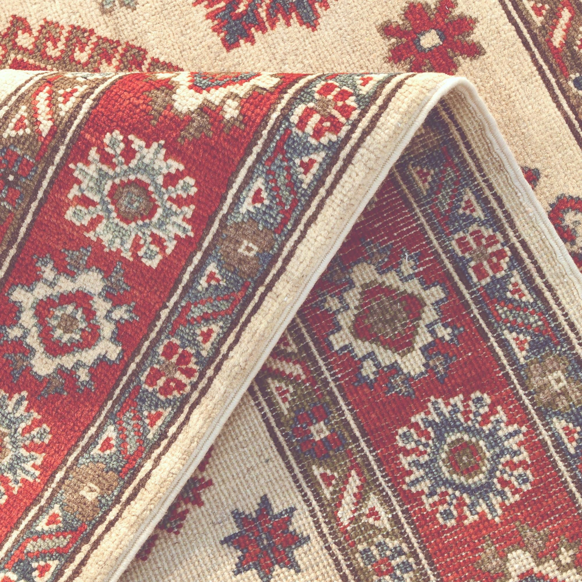 4' 3 x 6' 1 Hand Knotted Kazak Rug