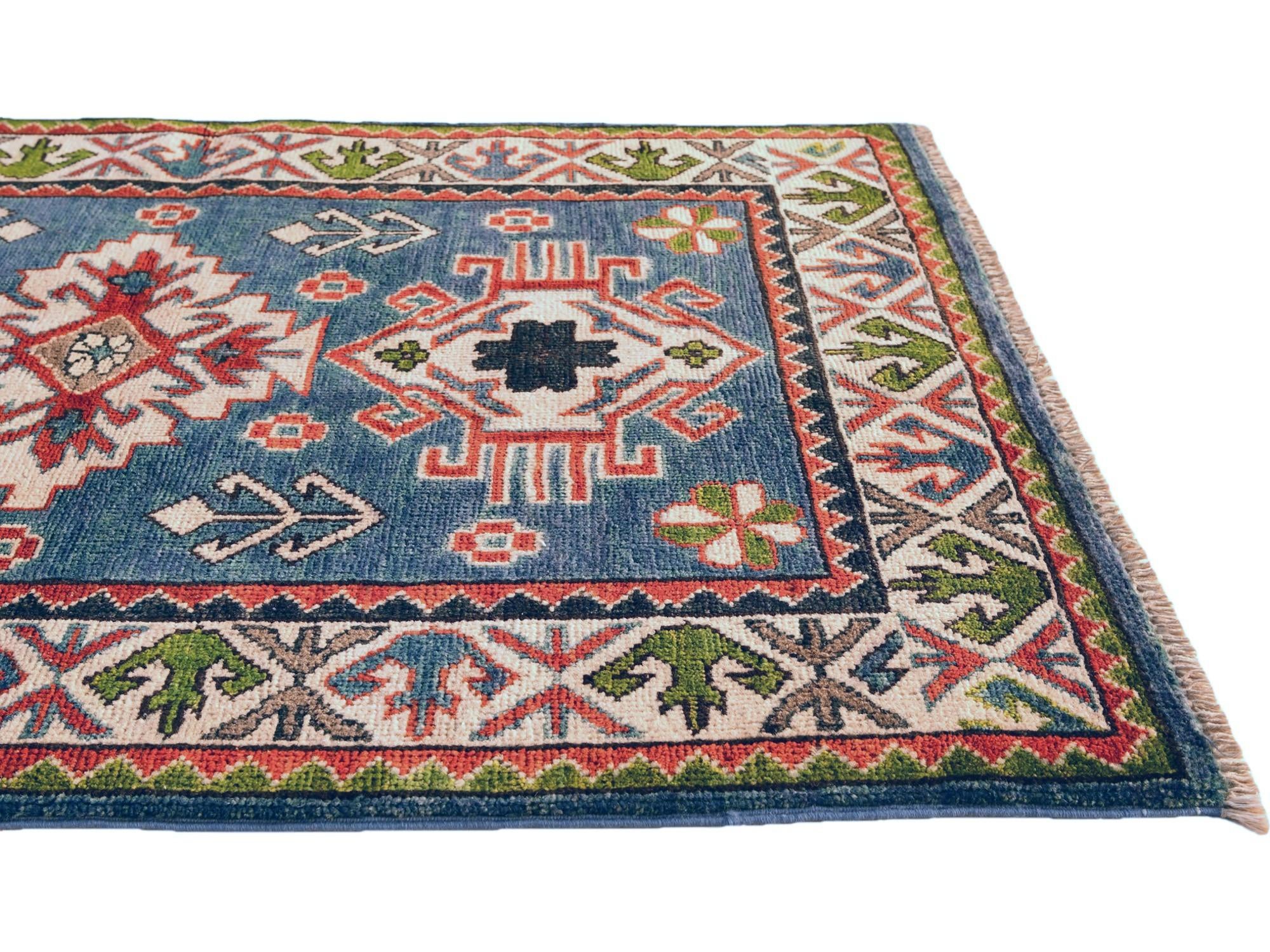 85cm x 130cm Hand Knotted Kazak Rug