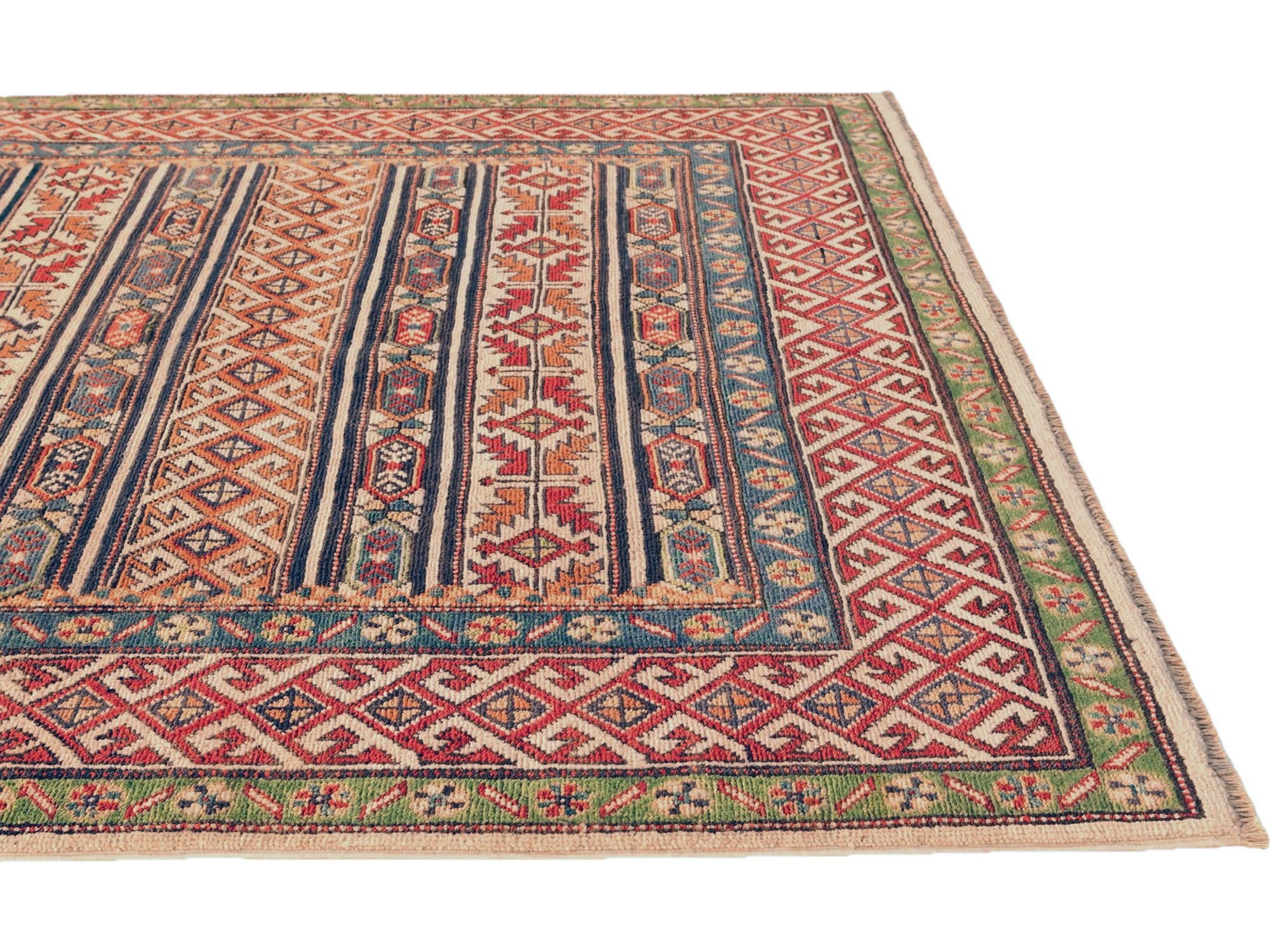 4' 11 x 6' 11 Hand Knotted Kazak Rug