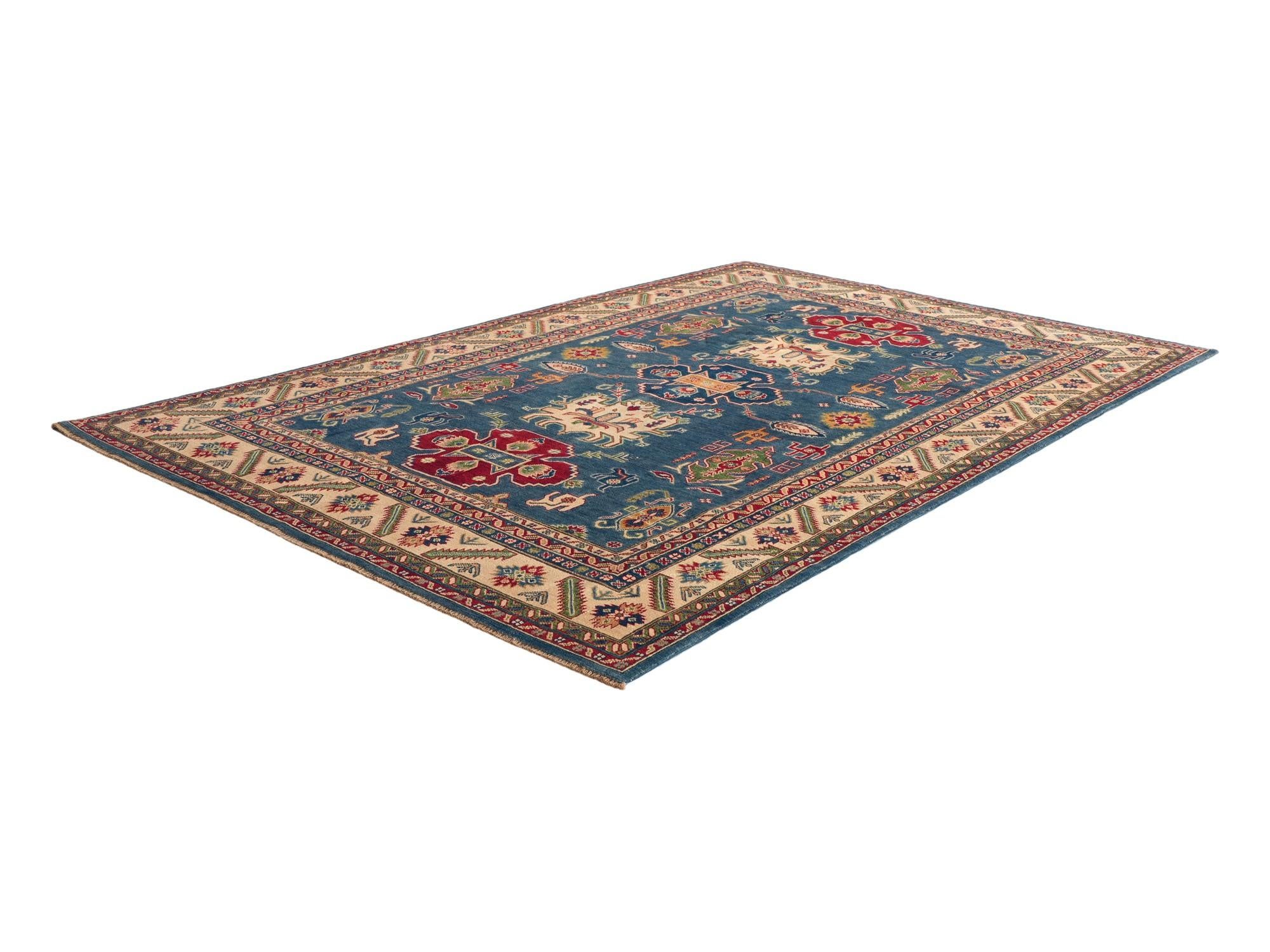 Detail image 4 of 10: 6' 6 x 10' 2 Hand Knotted Kazak Rug