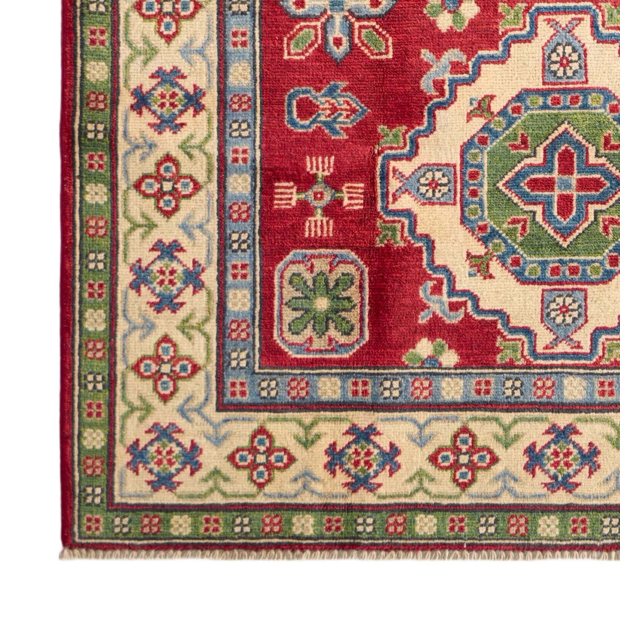 Detail image 7 of 10: 3' 11 x 5' 11 Hand Knotted Kazak Rug