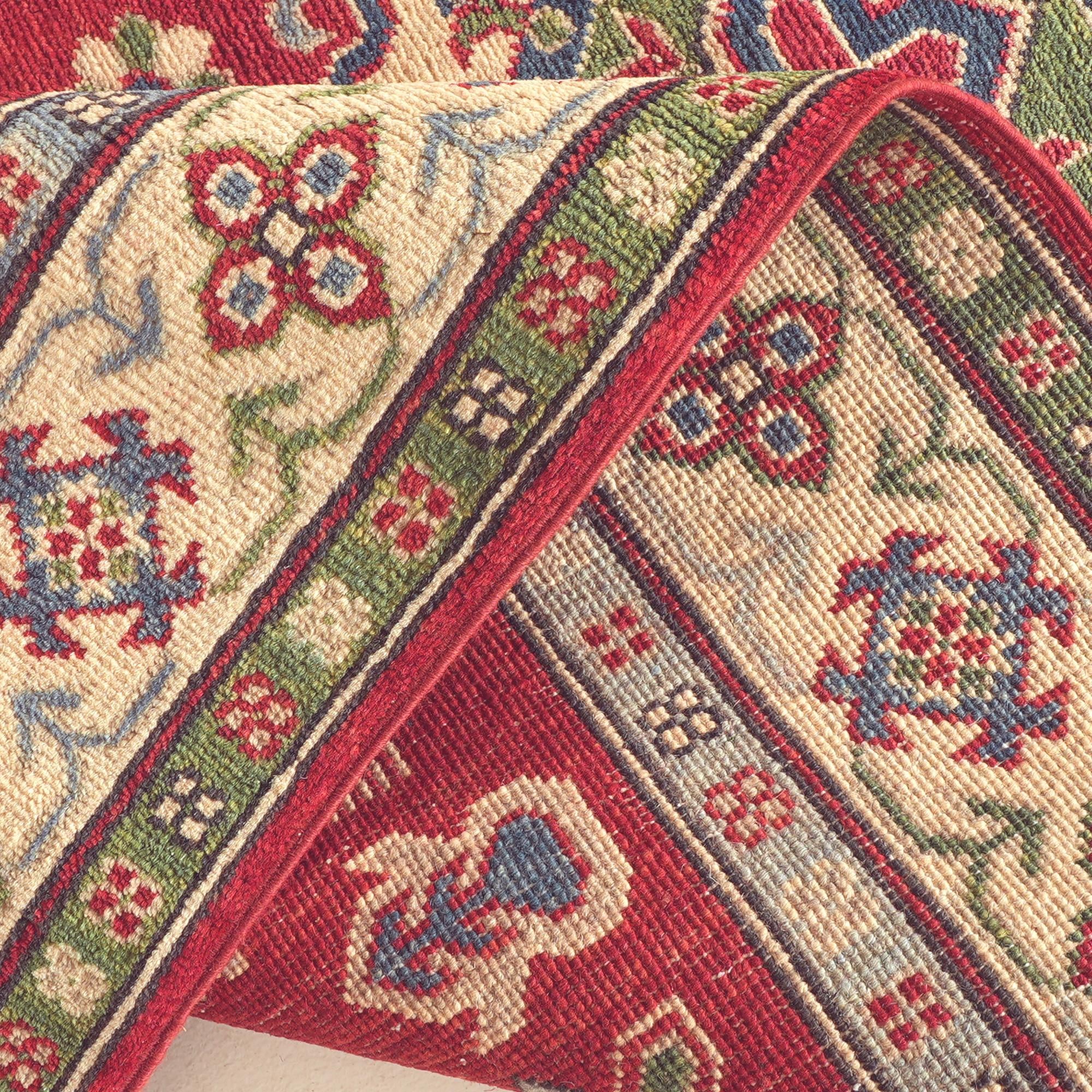 Detail image 8 of 10: 3' 11 x 5' 11 Hand Knotted Kazak Rug