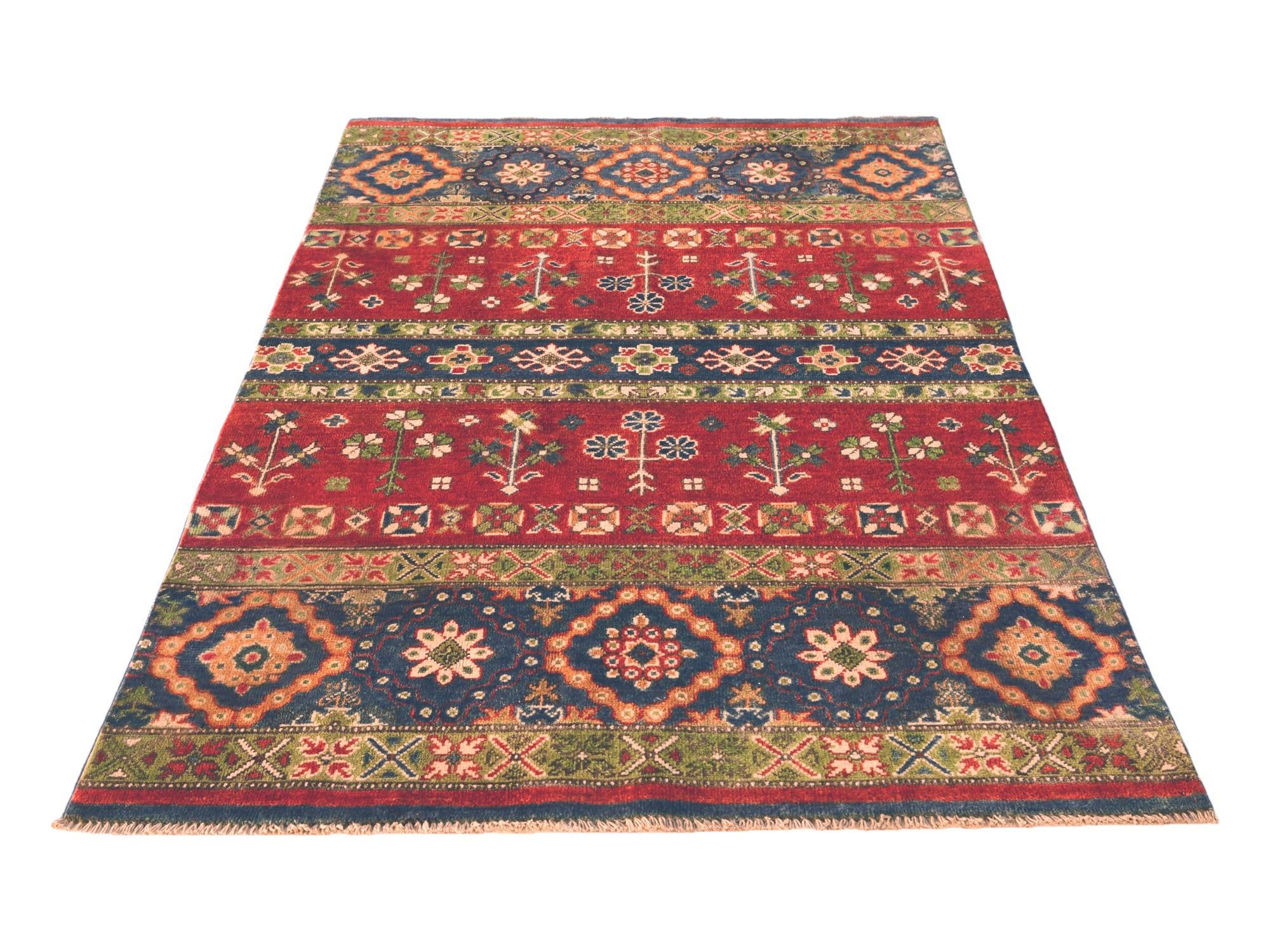 3' 10 x 5' 11 Hand Knotted Kazak Rug