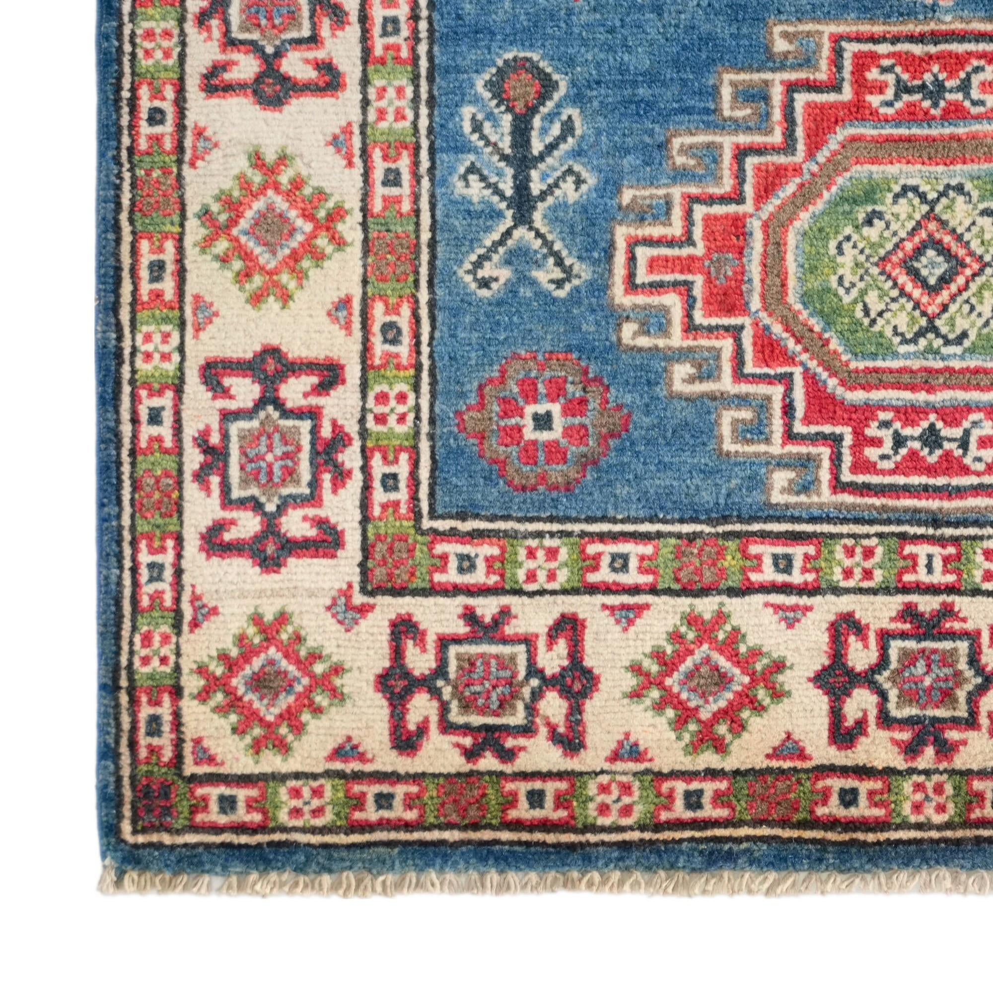 2' 7 x 4' 4 Hand Knotted Kazak Rug