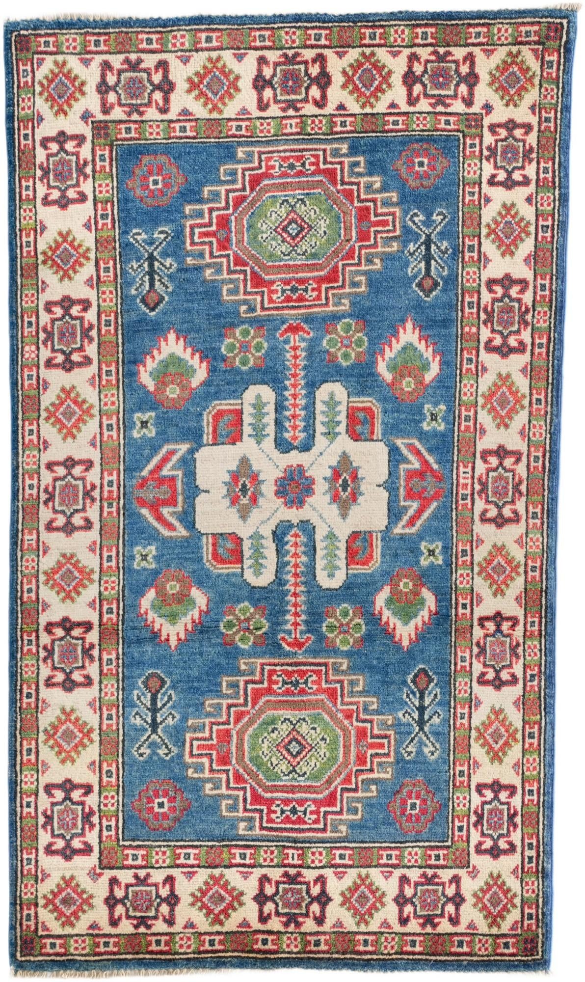 2' 7 x 4' 4 Hand Knotted Kazak Rug