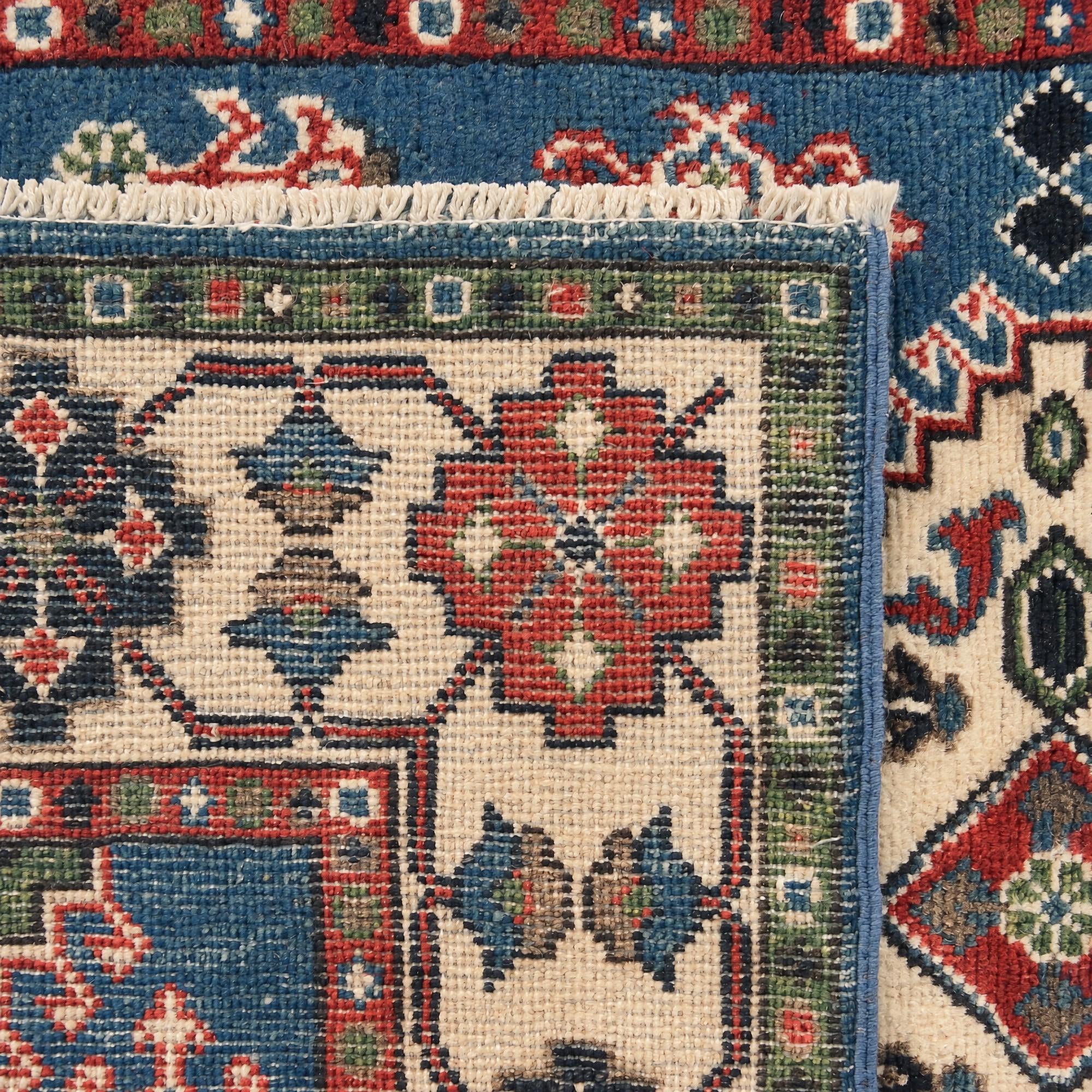 95cm x 160cm Hand Knotted Kazak Rug