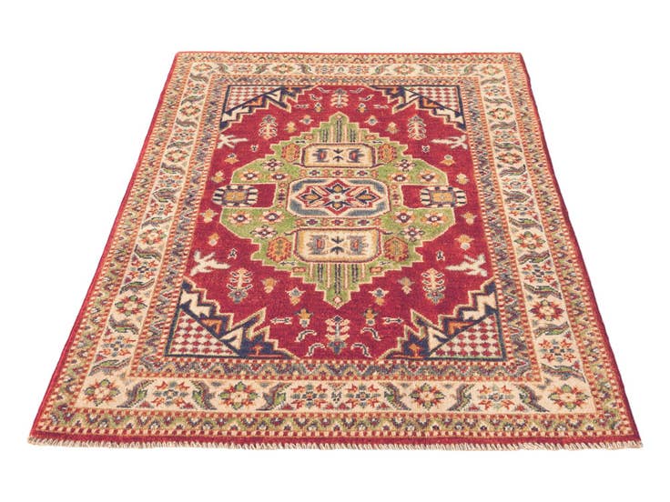 Detail image of 3' 3 x 4' 11 Hand Knotted Kazak Rug