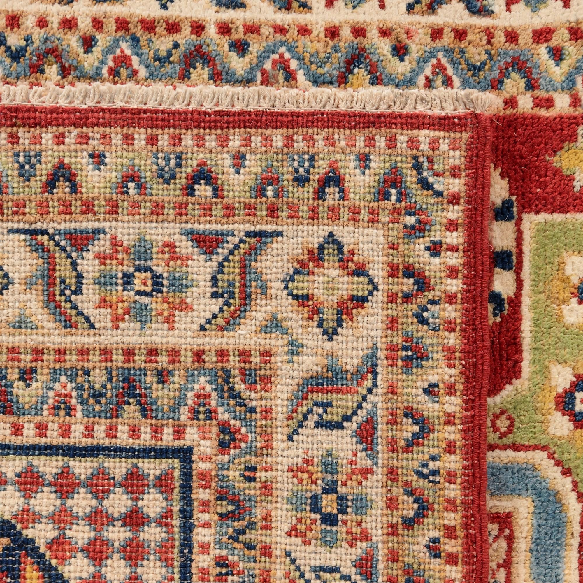 3' 3 x 4' 11 Hand Knotted Kazak Rug
