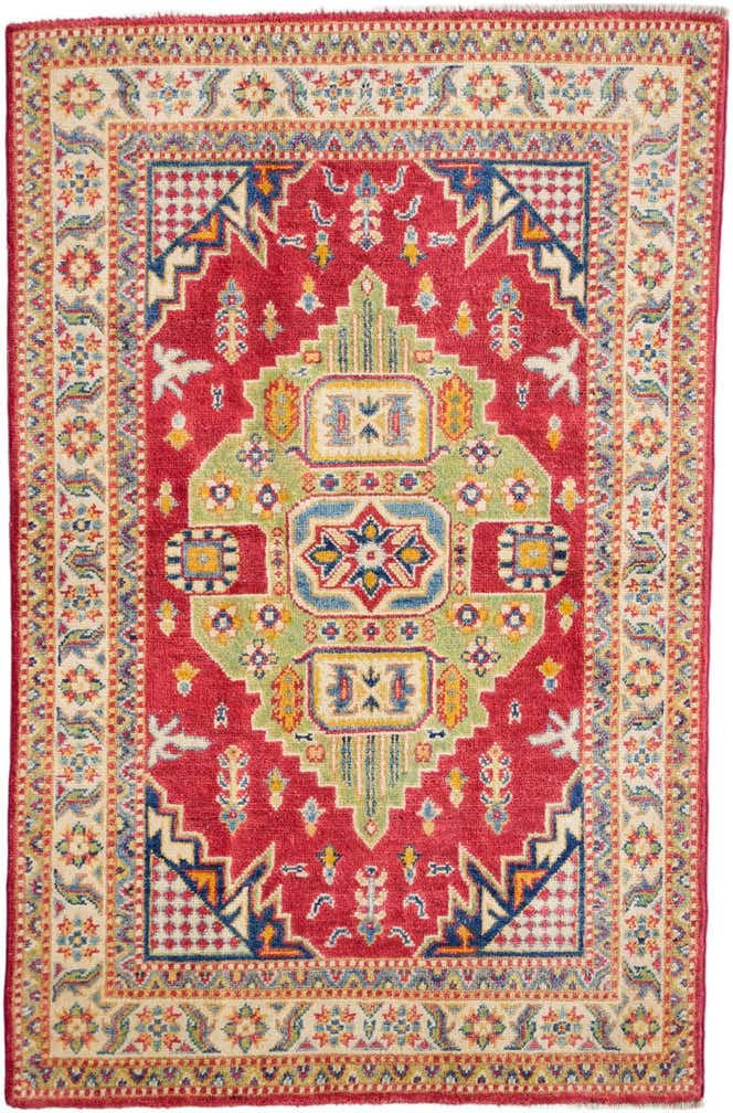 3' 3 x 4' 11 Hand Knotted Kazak Rug