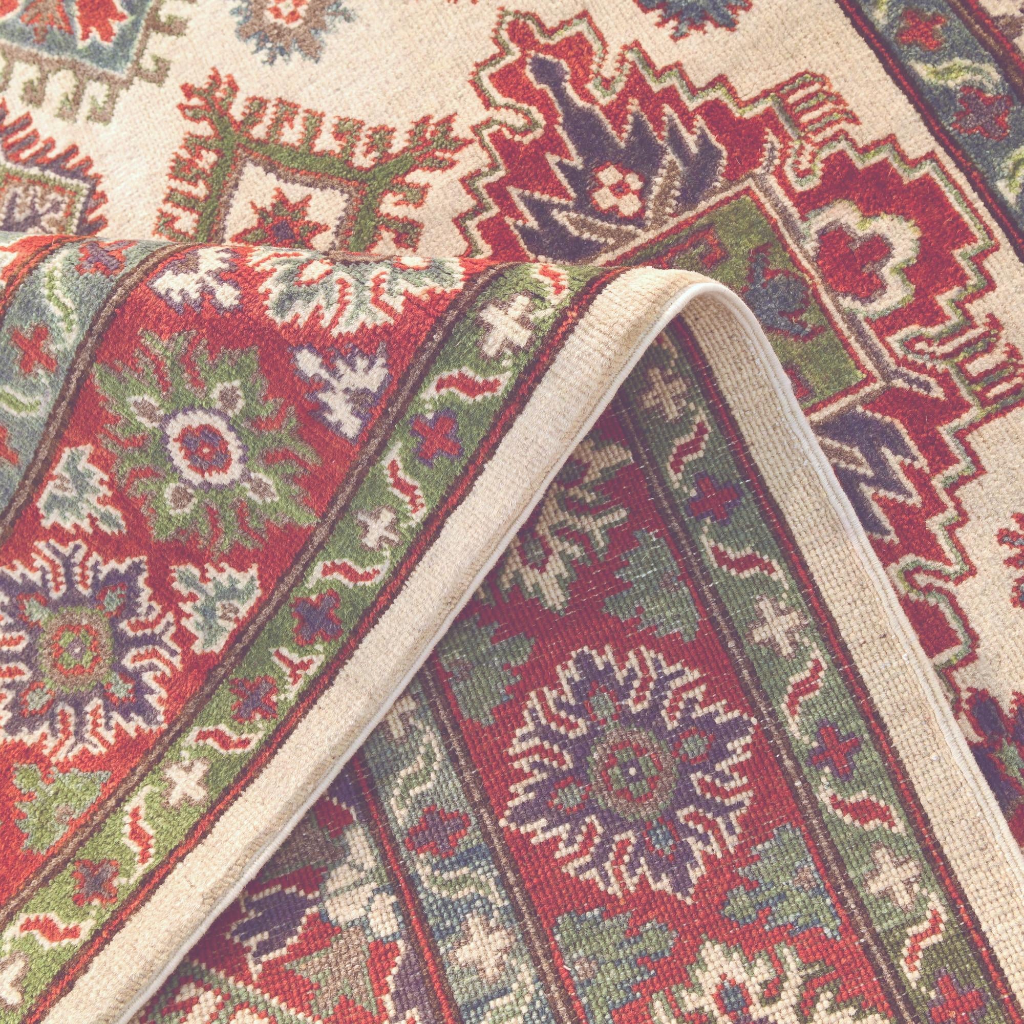 4' 11 x 6' 8 Hand Knotted Kazak Rug