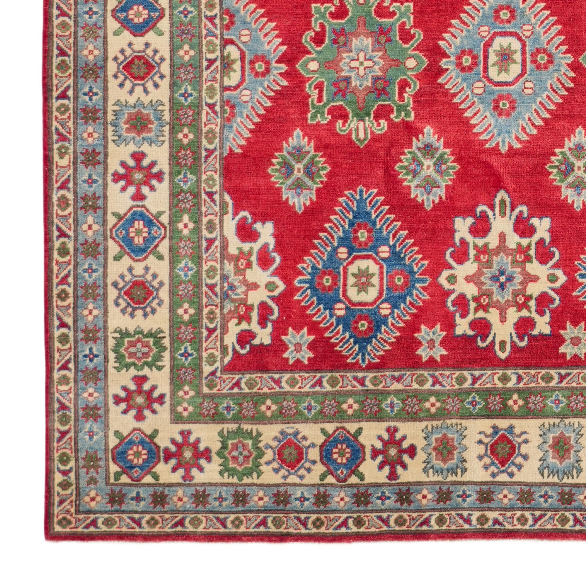 6' 8 x 9' 10 Hand Knotted Kazak Rug